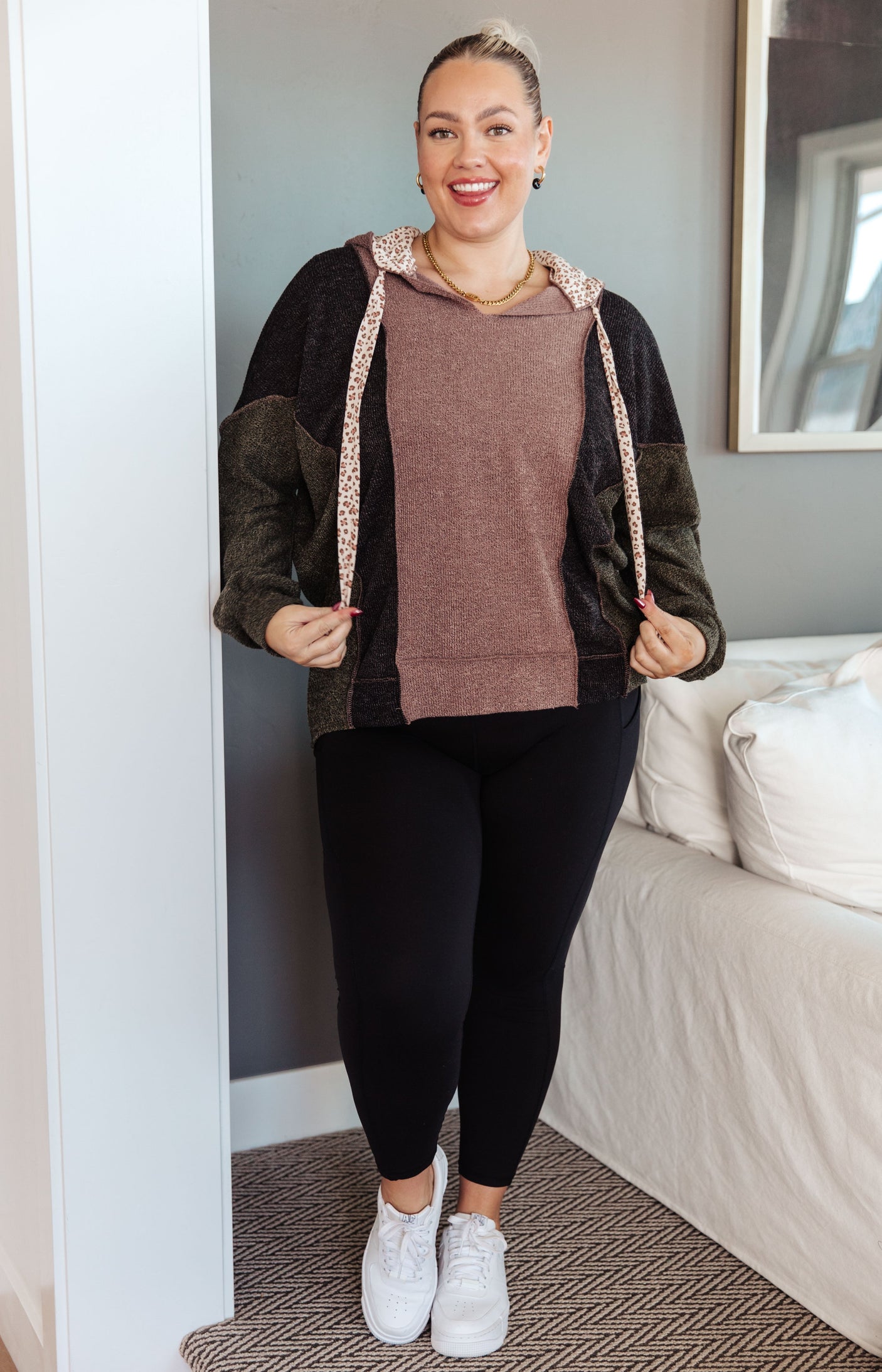 Mixed Emotions Color Block Hoodie - Liarian Unlimited Boutique