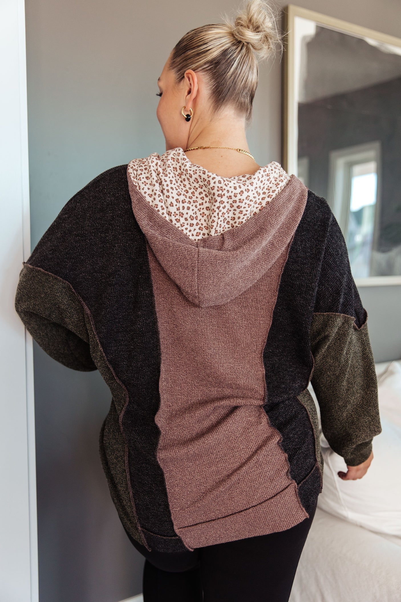 Mixed Emotions Color Block Hoodie - Liarian Unlimited Boutique