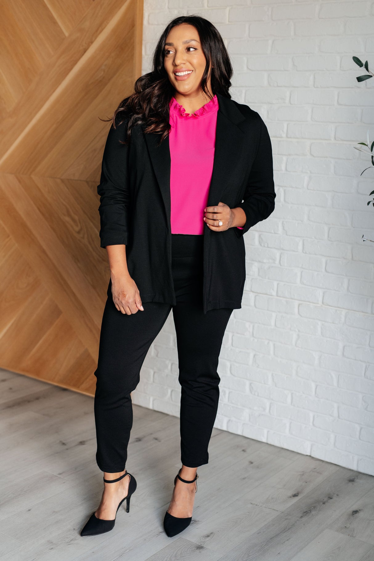 Blazer mágico 3/4 en negro