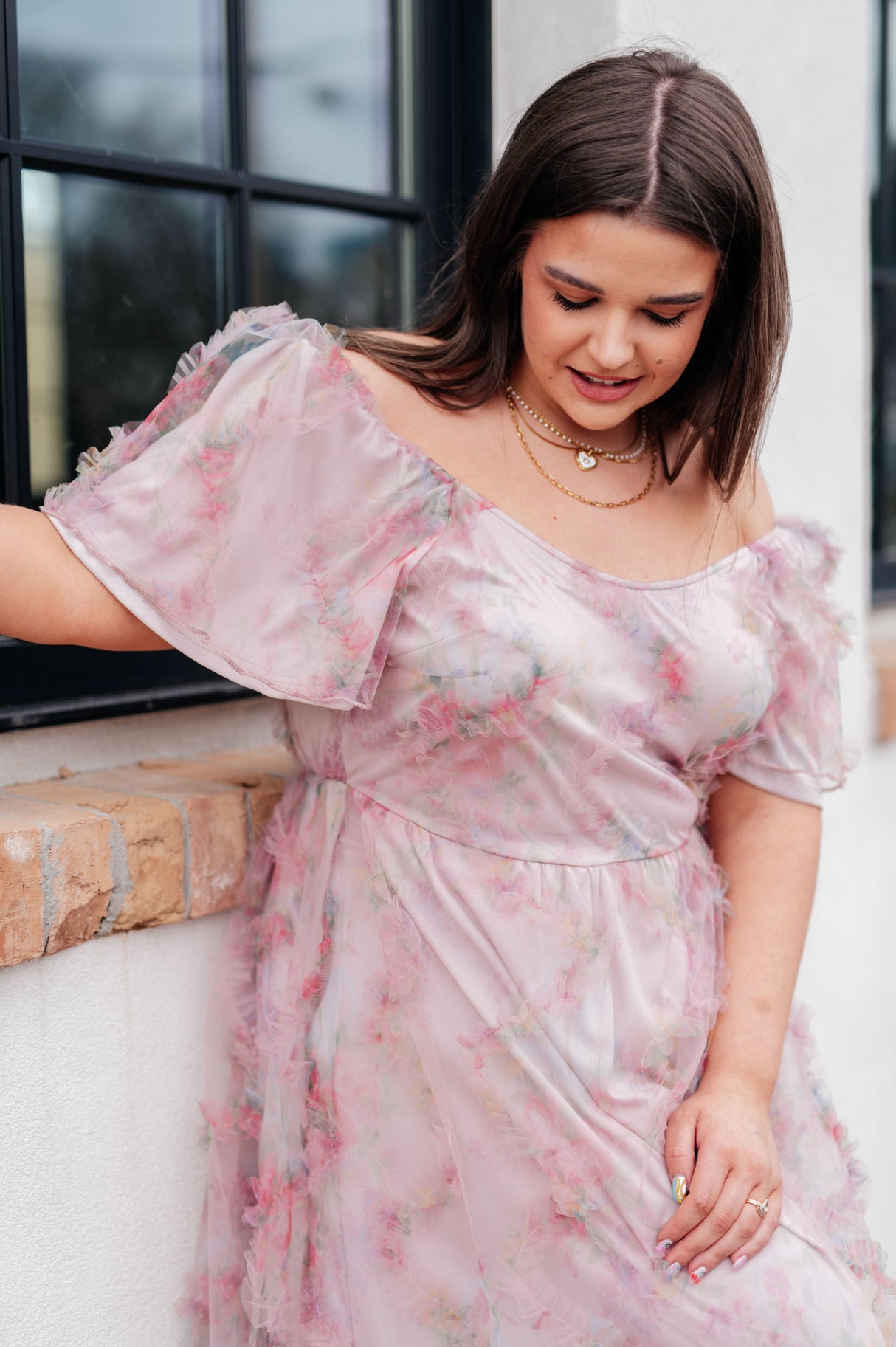 Vestido de mangas onduladas de My Little Songbird