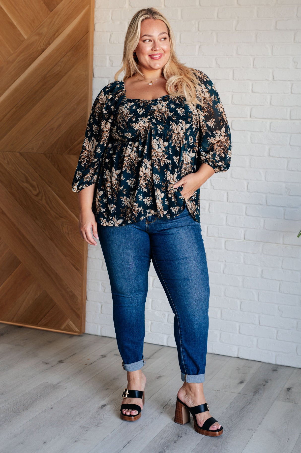 New Beginnings Square Neck Blouse - Liarian Unlimited Boutique