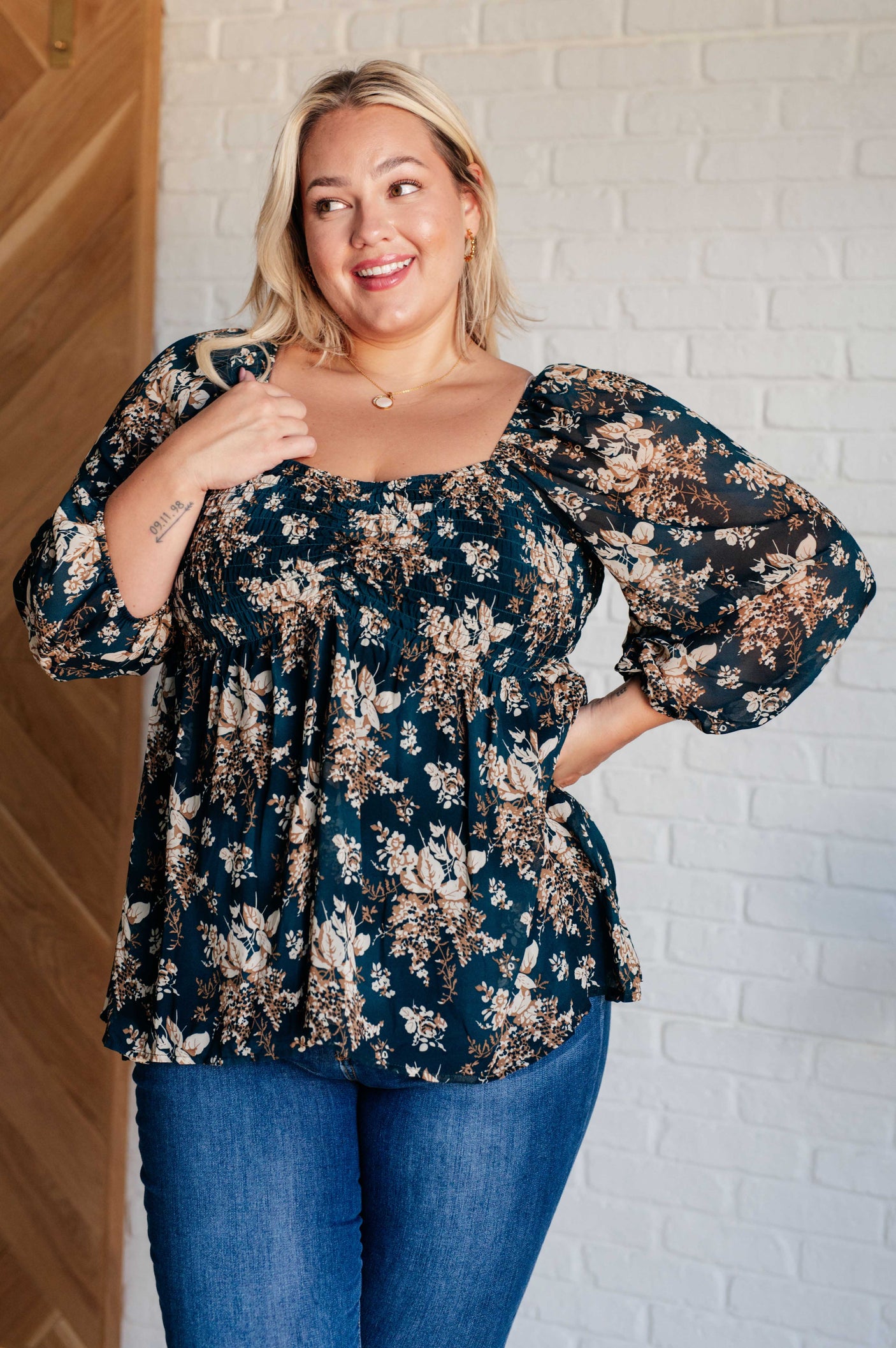 New Beginnings Square Neck Blouse - Liarian Unlimited Boutique