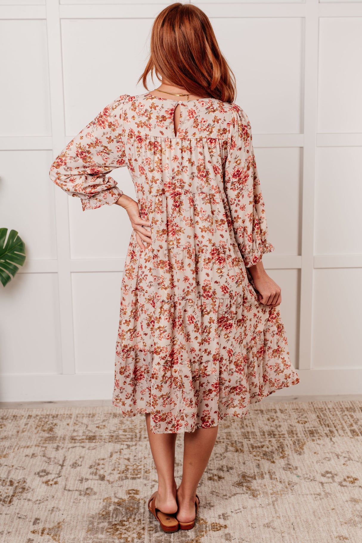 Vestido floral con mangas globo Next to You