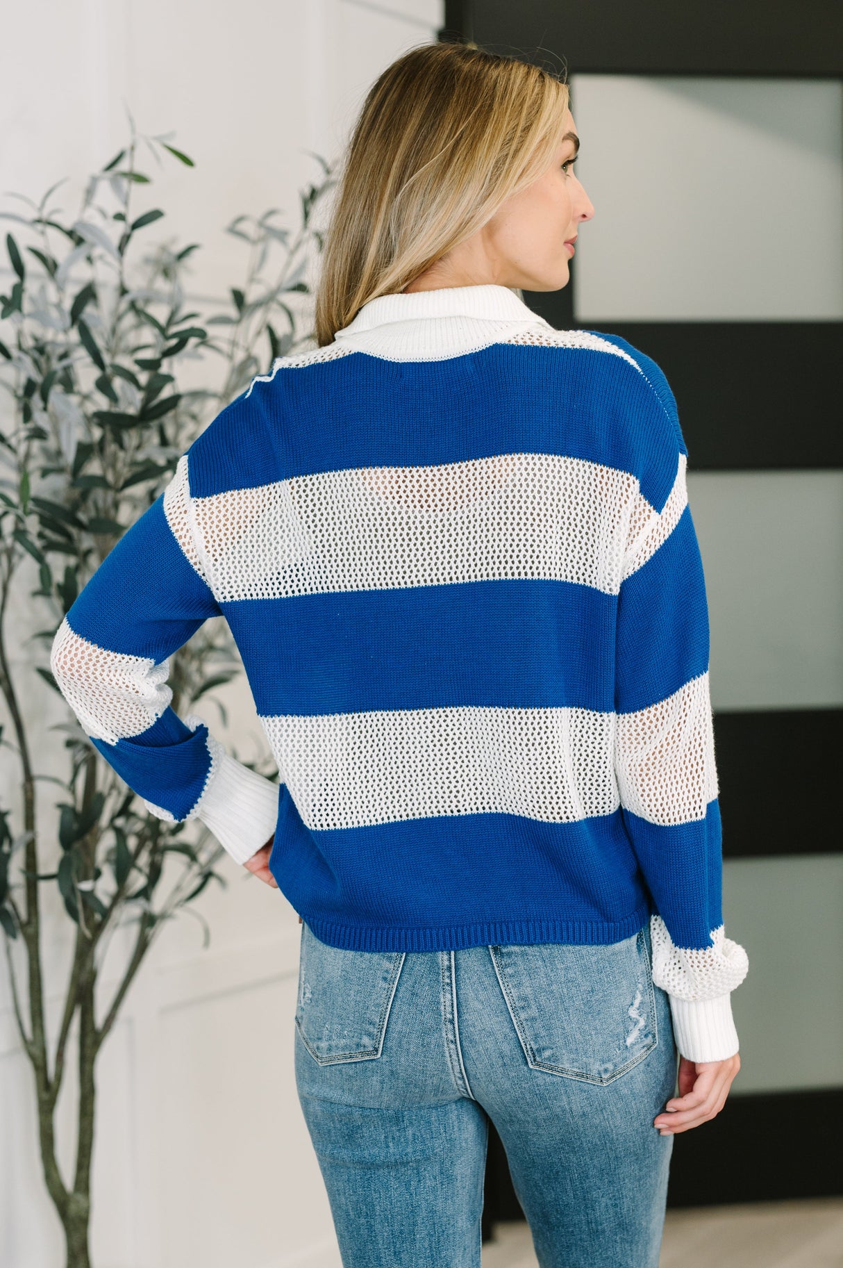 Oceanfront Stroll Button Henley