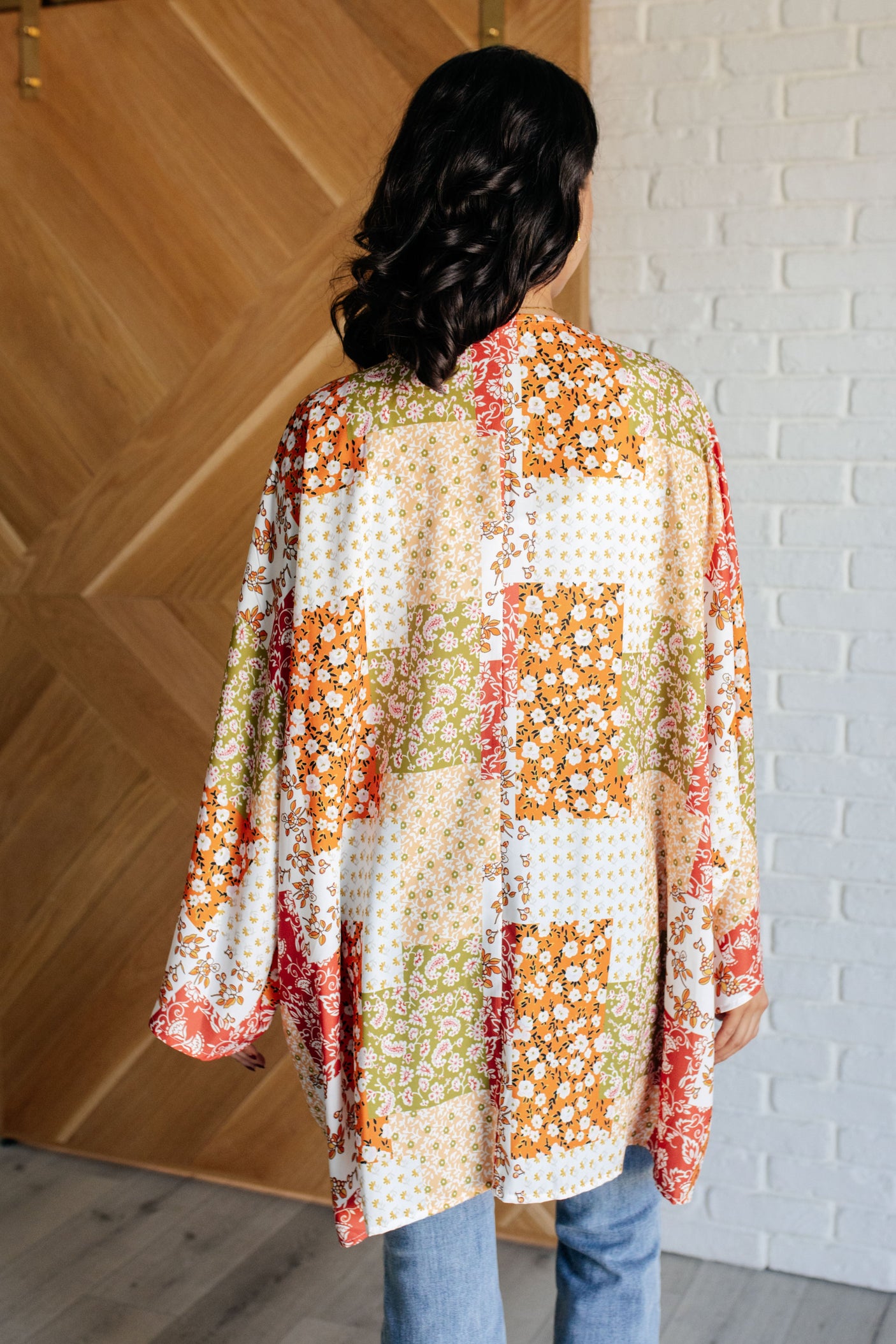 Kimono floral mixto Patchwork of Feelings