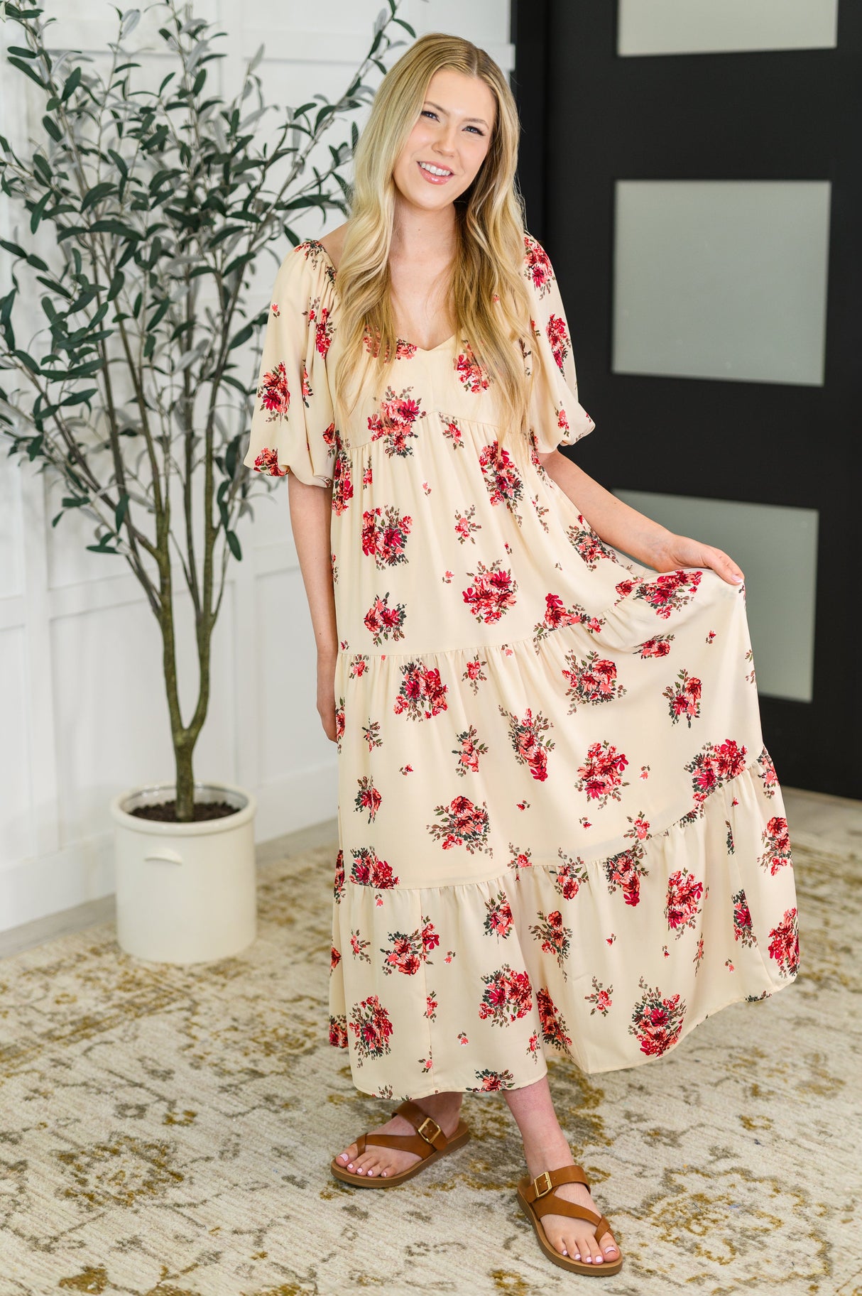 Vestido con mangas globo de Petals & Postcards