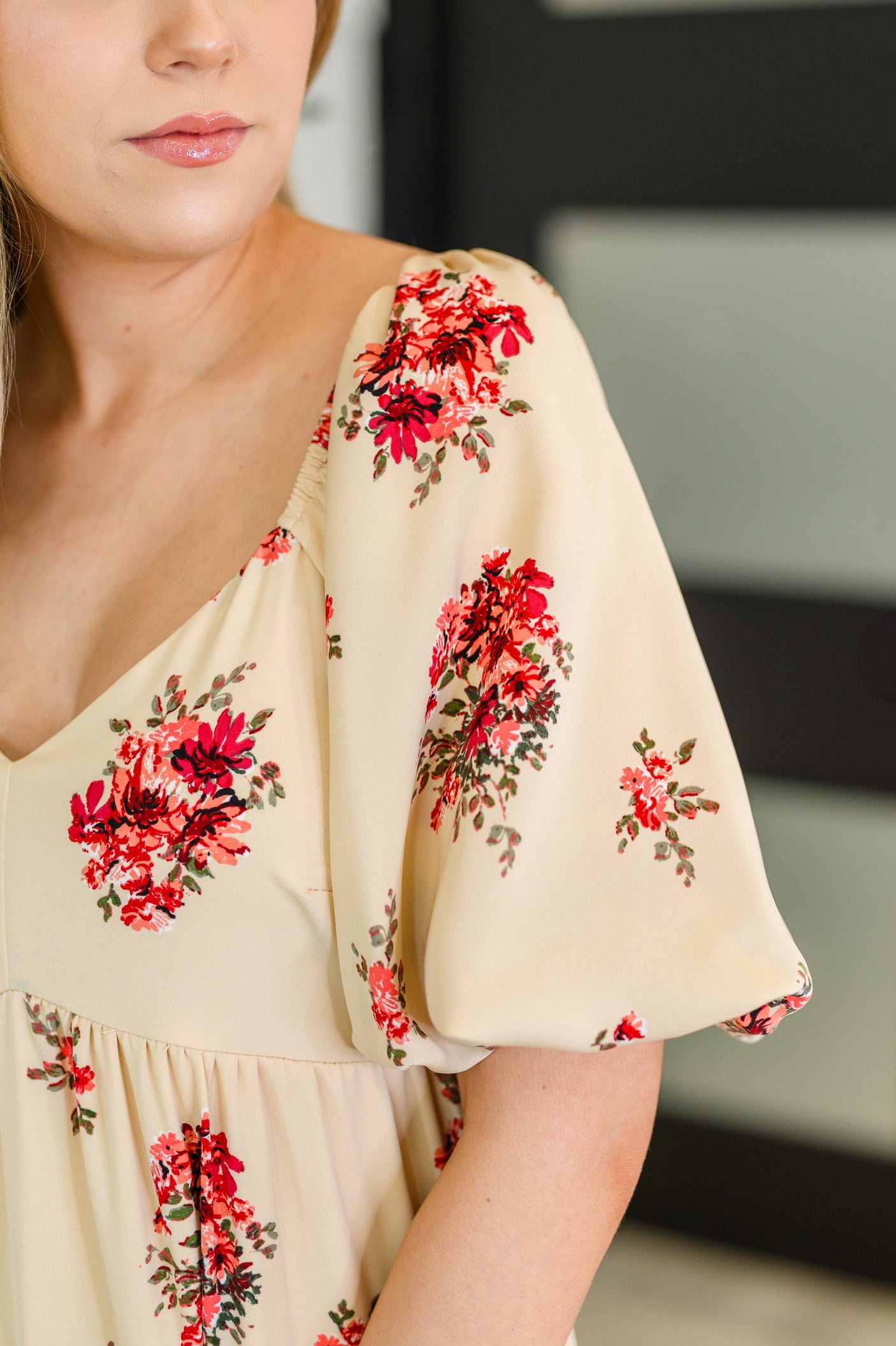 Vestido con mangas globo de Petals & Postcards