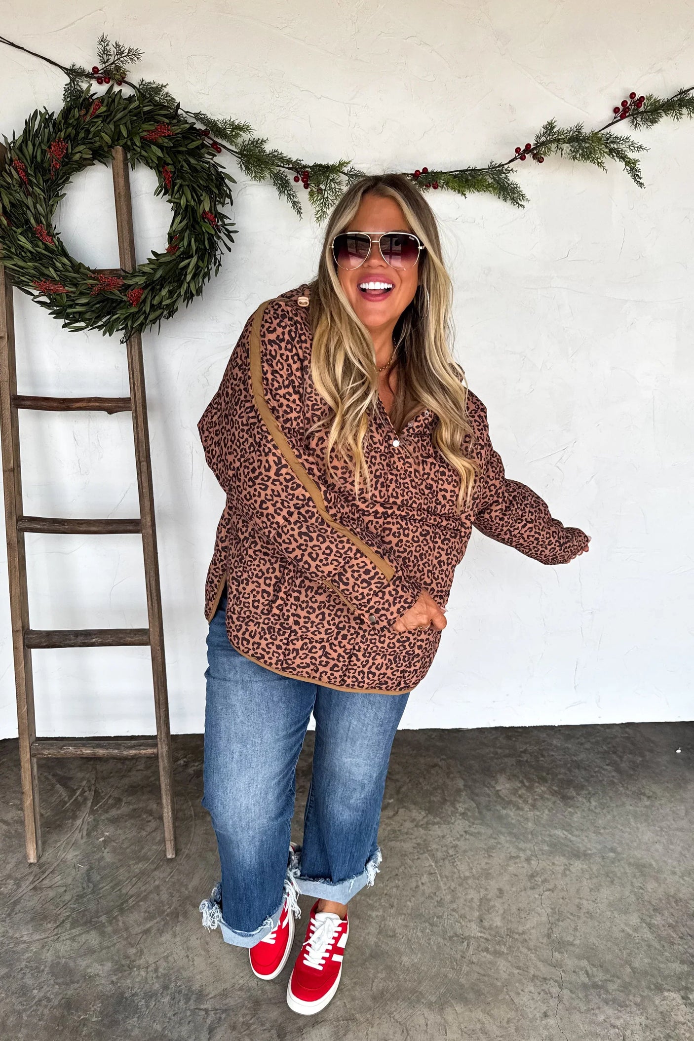 RESERVA: Chaqueta acolchada Peyton estampada