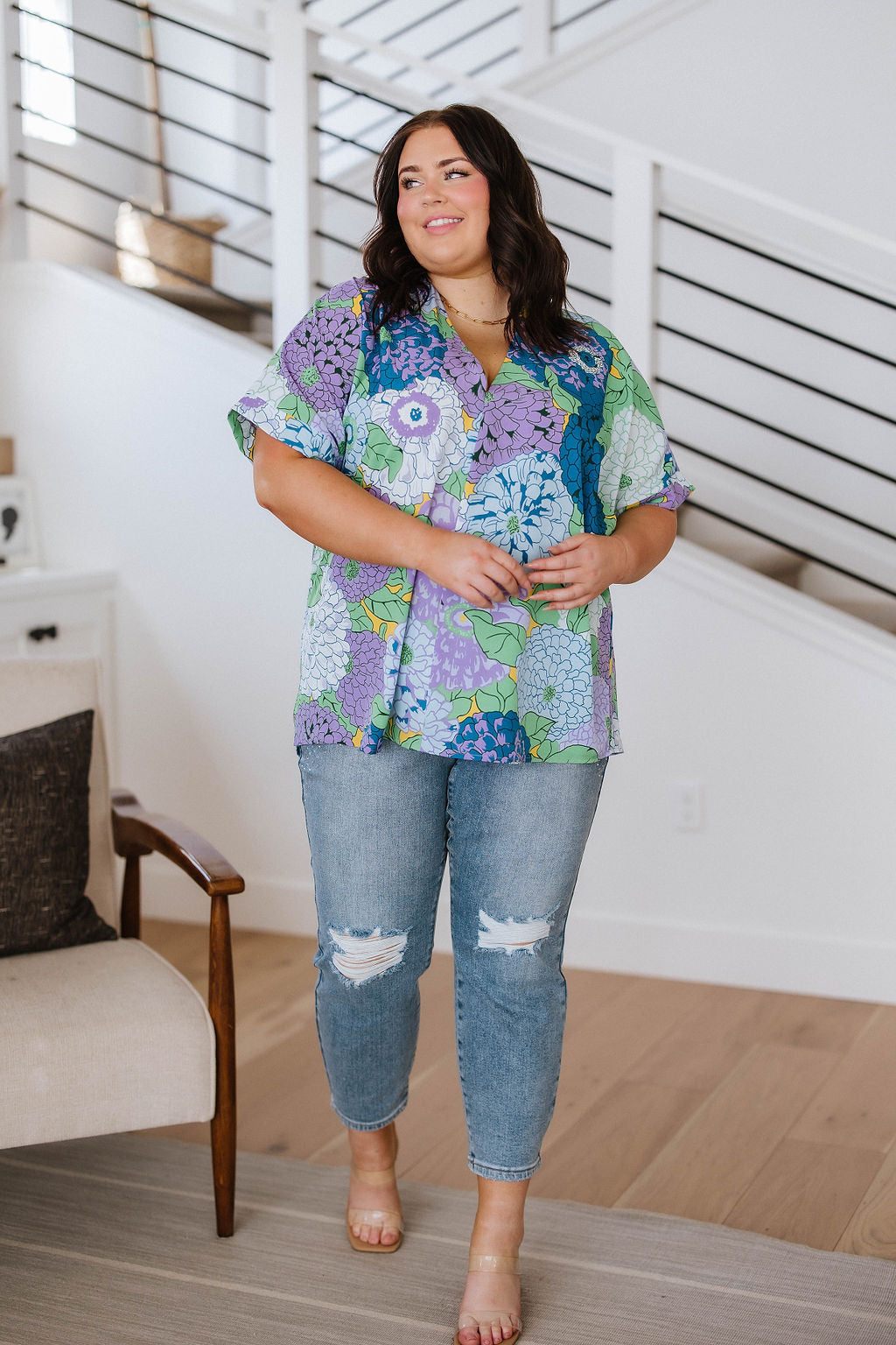 Jeans ajustados con pedrería Reese