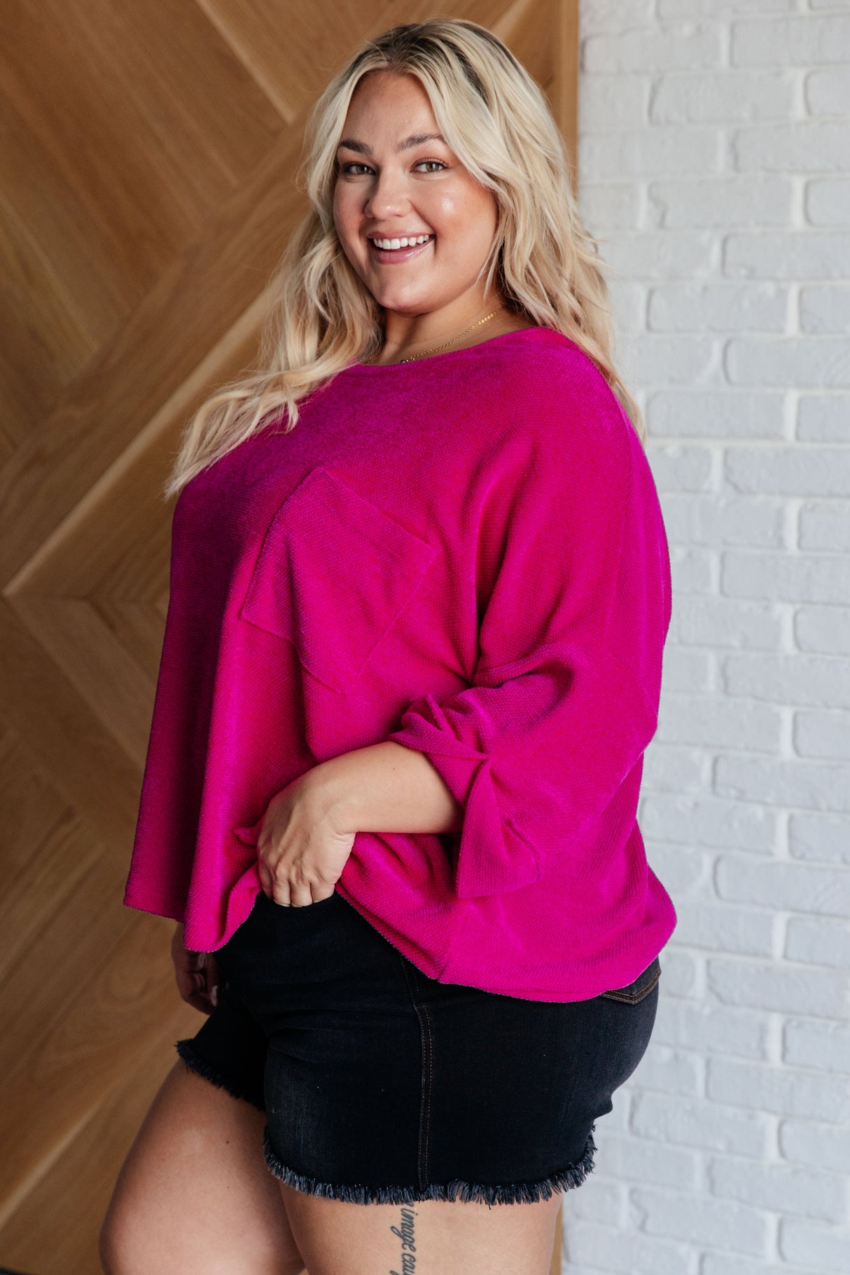 Blusa de chenilla Pink Thoughts