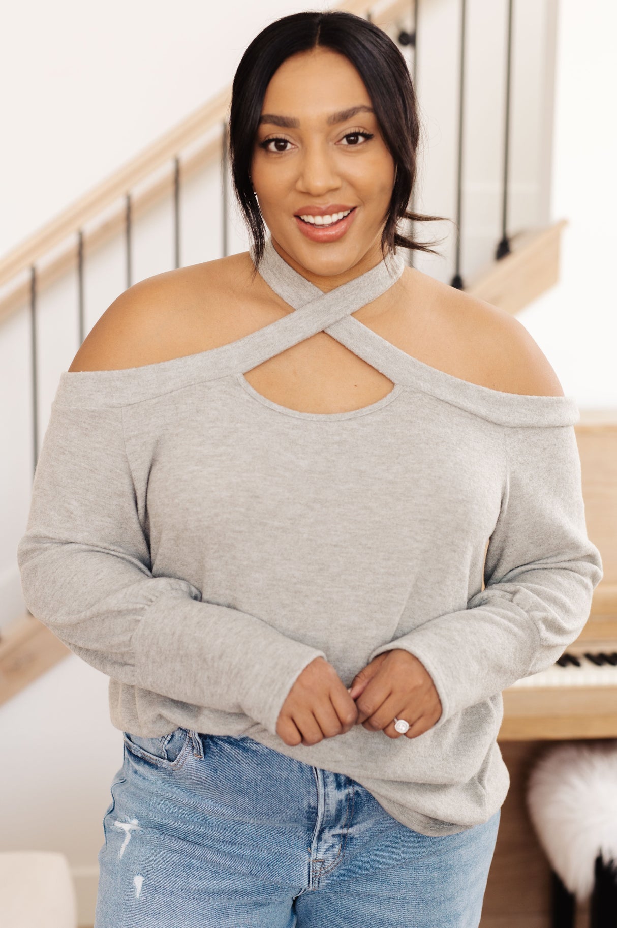 Pizza and a Movie Halter Detail Top - Liarian Unlimited Boutique