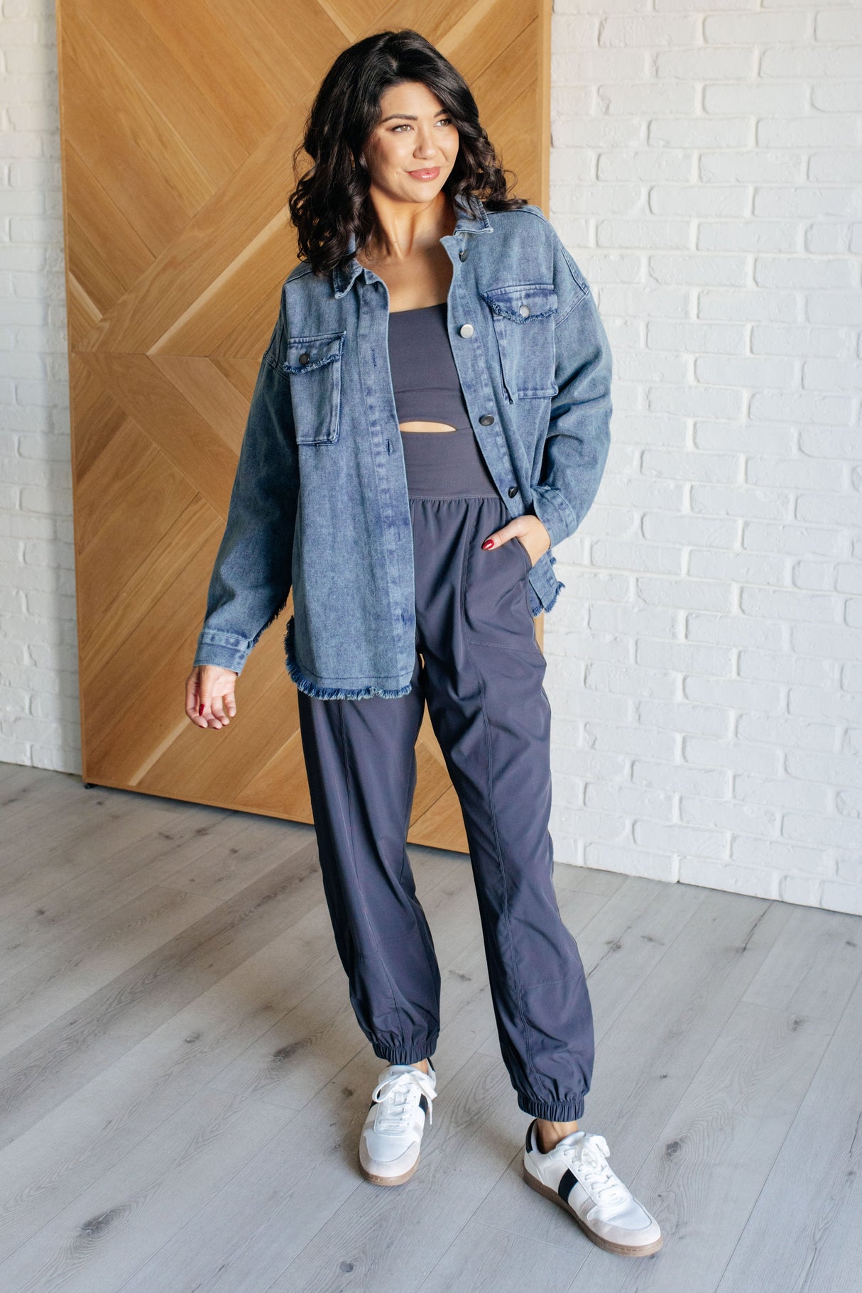 Chaqueta con lavado mineral Just In Case