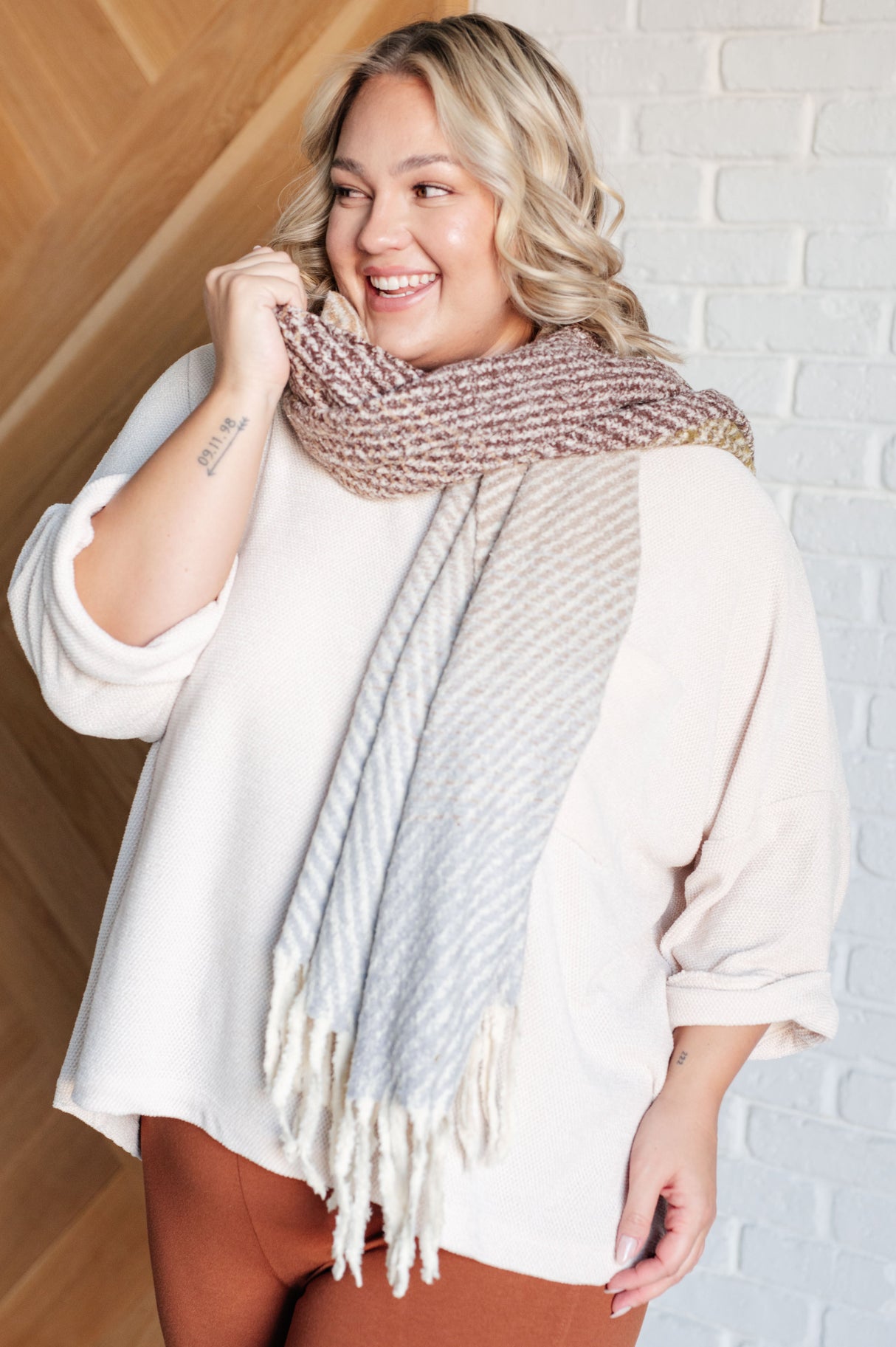 Blusa de chenilla Ivory Thoughts