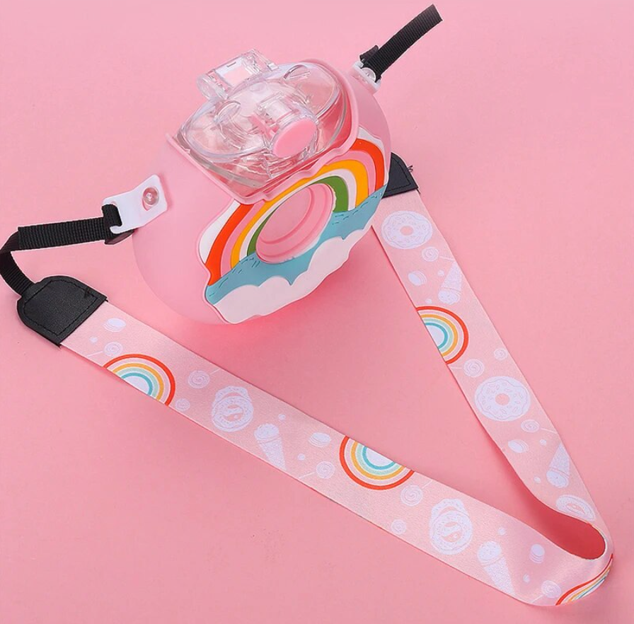 Portable Rainbow Donut Water Bottle - Liarian Unlimited Boutique