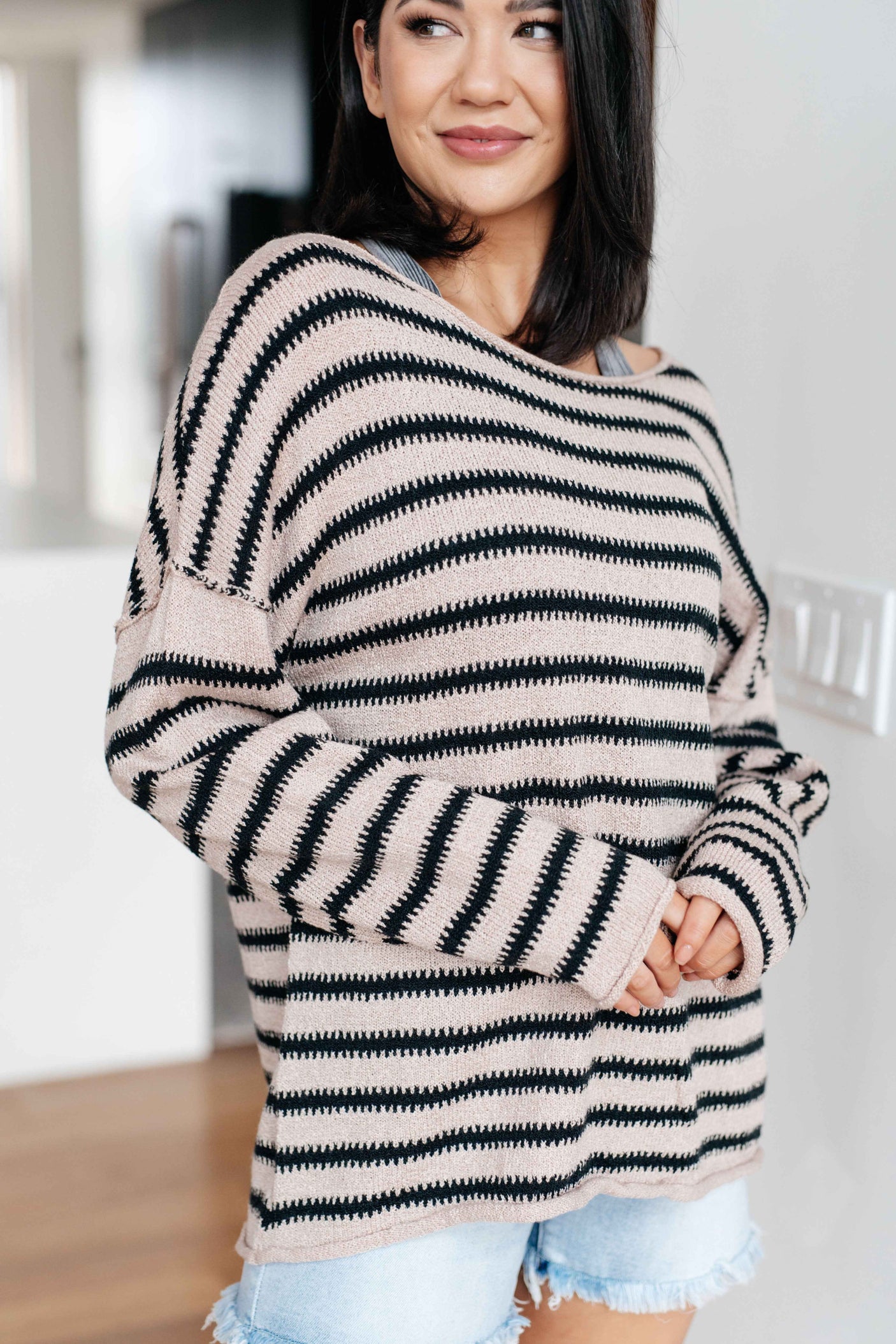 Self Assured Striped Sweater