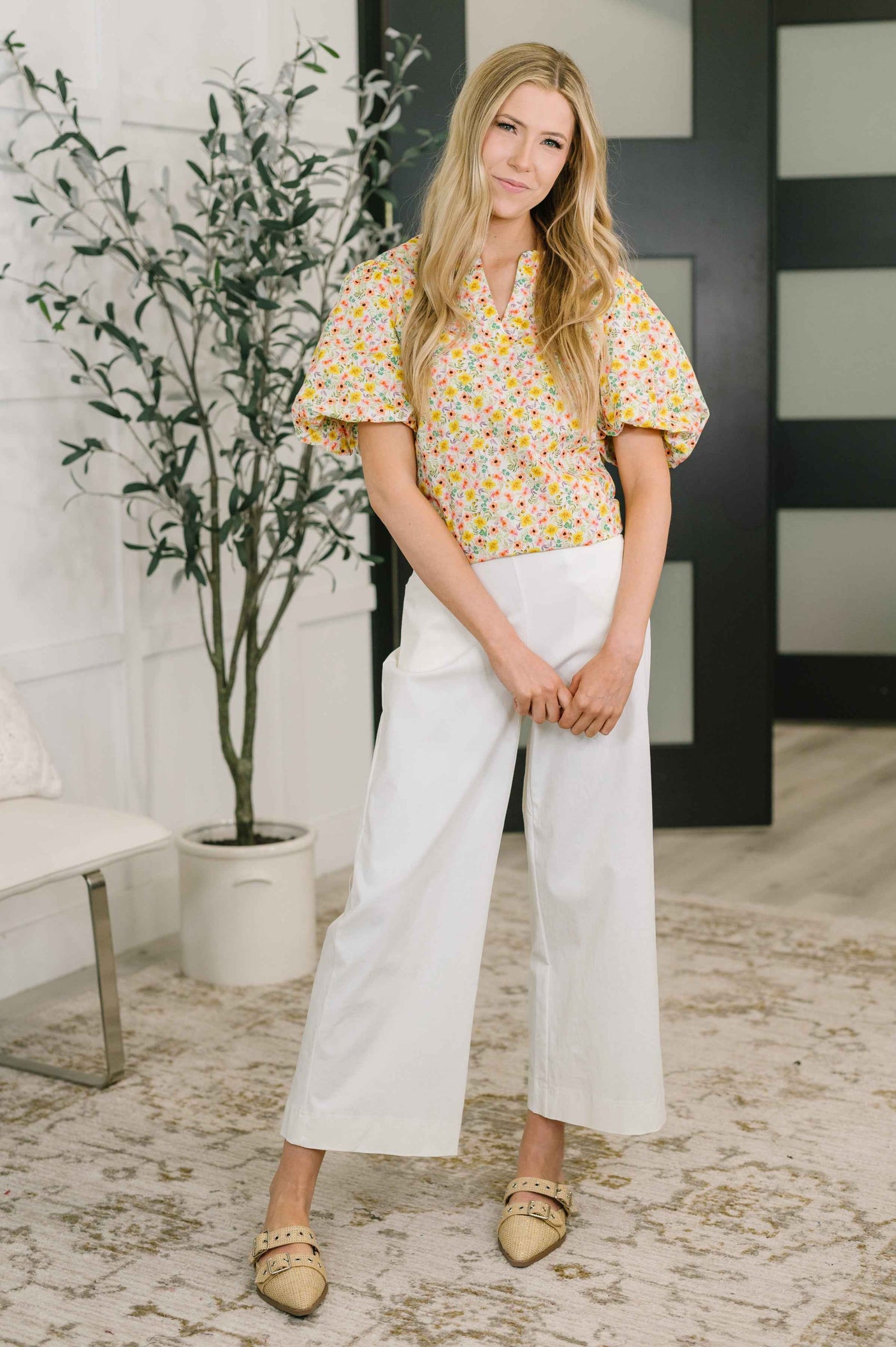 Seven Days a Week Balloon Sleeve Blouse