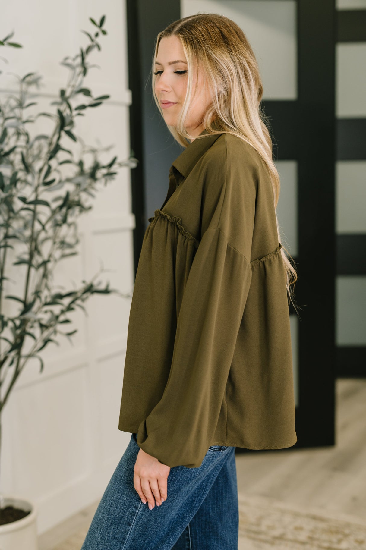 Blusa con botones "Ella tiene un camino"