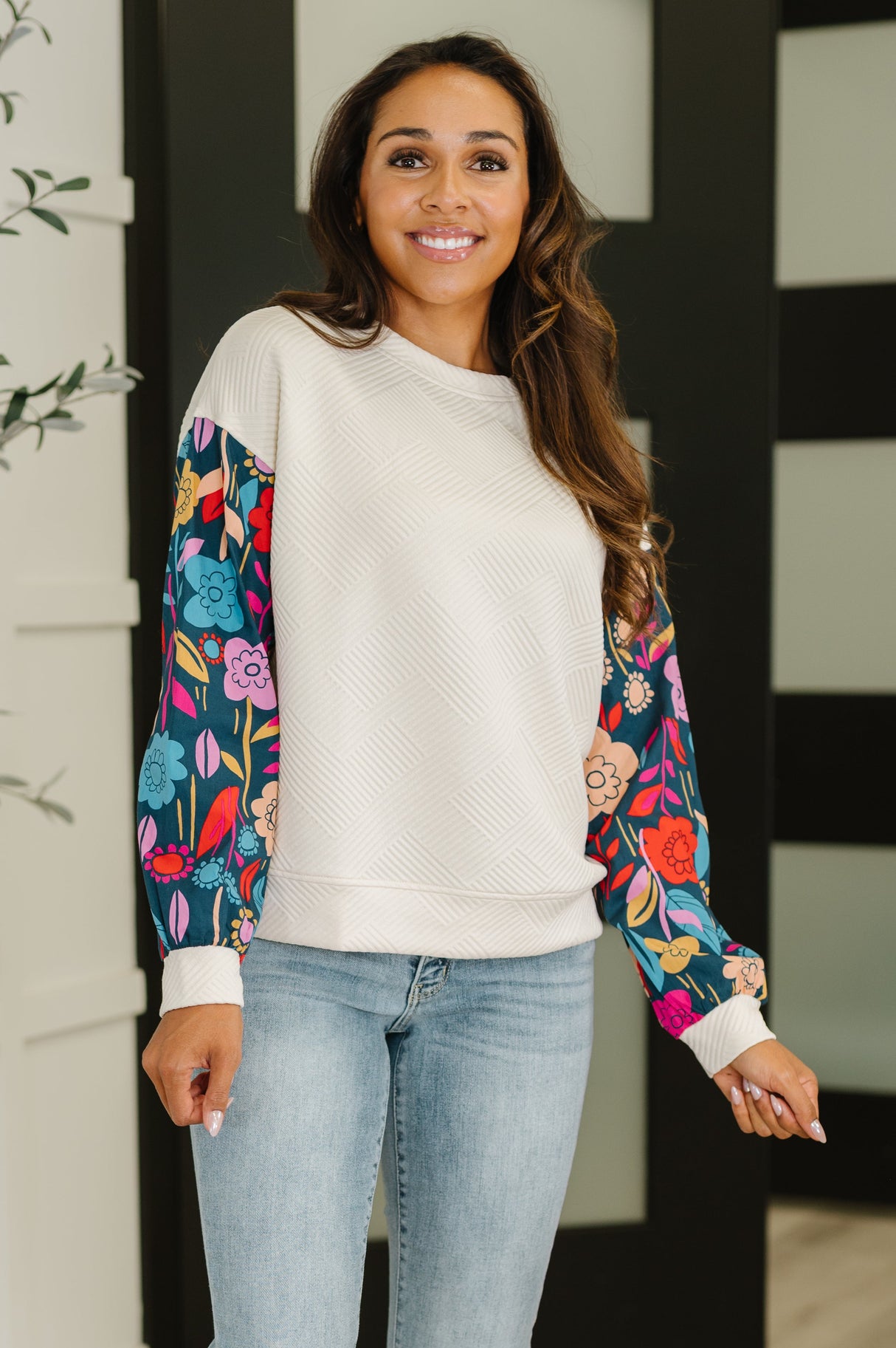 Blusa con mangas florales Sing a Melody