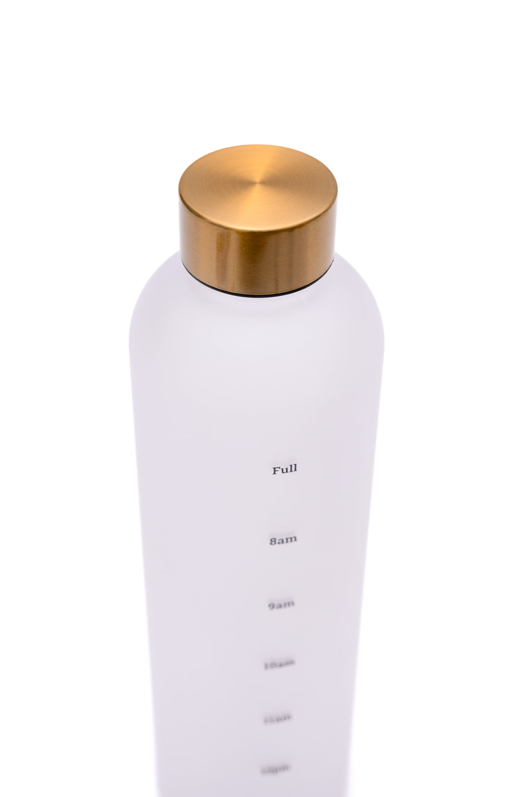 Sippin' Pretty 32 oz Translucent Water Bottle in White & Gold - Liarian Unlimited Boutique