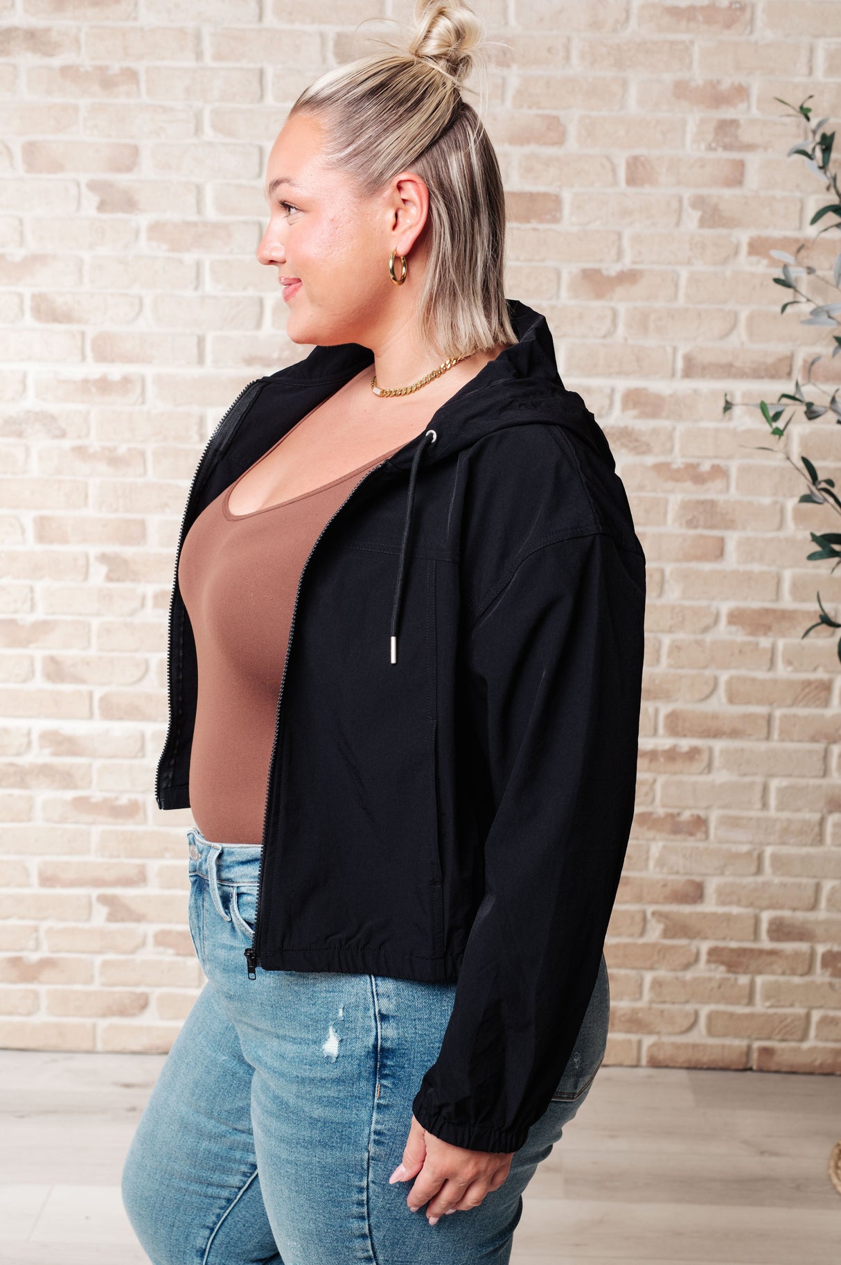 Sudadera con cremallera Sky of Only Clouds en negro