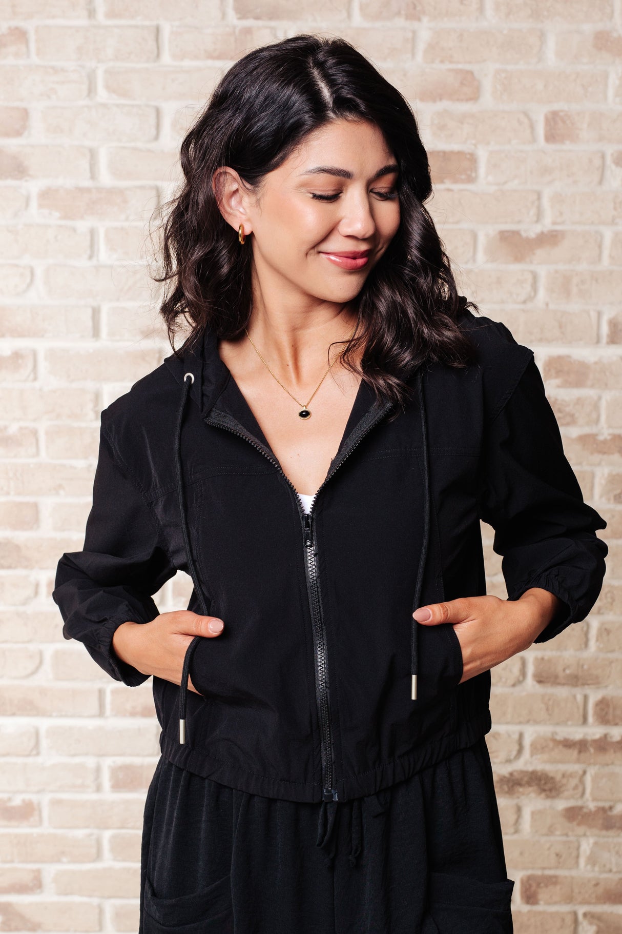 Sudadera con cremallera Sky of Only Clouds en negro
