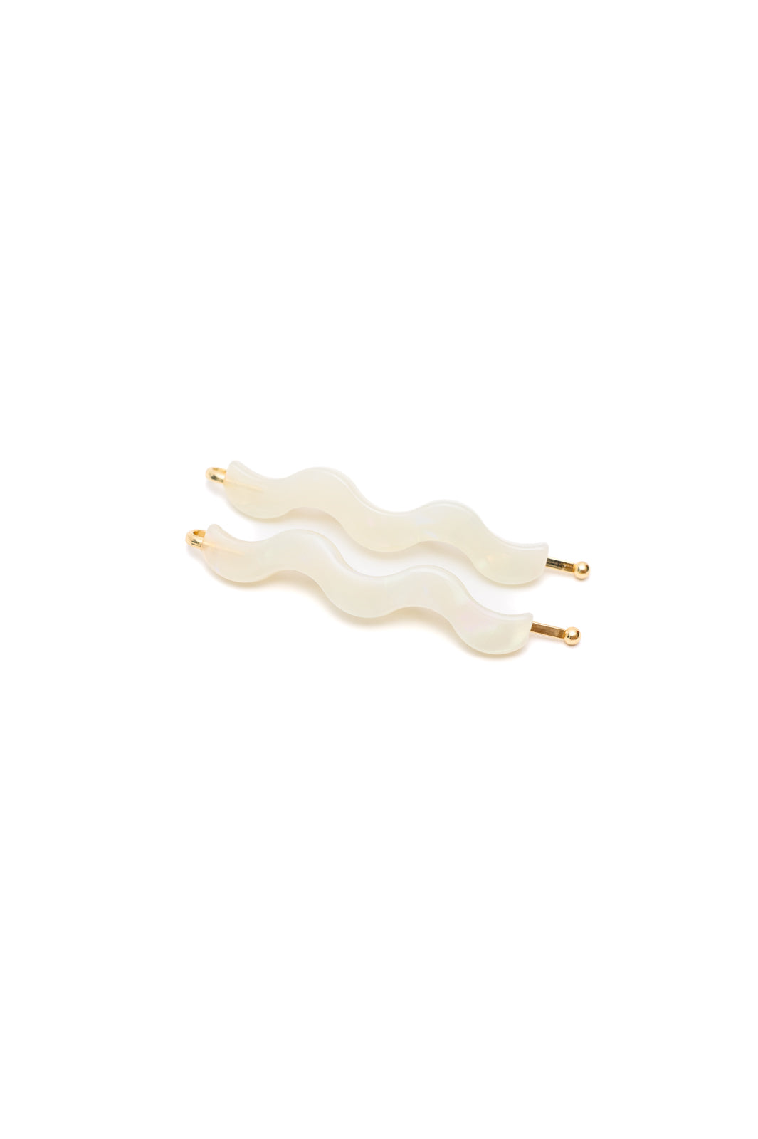 Sleek Waves Hair Clip in White Tortoise - Liarian Unlimited Boutique