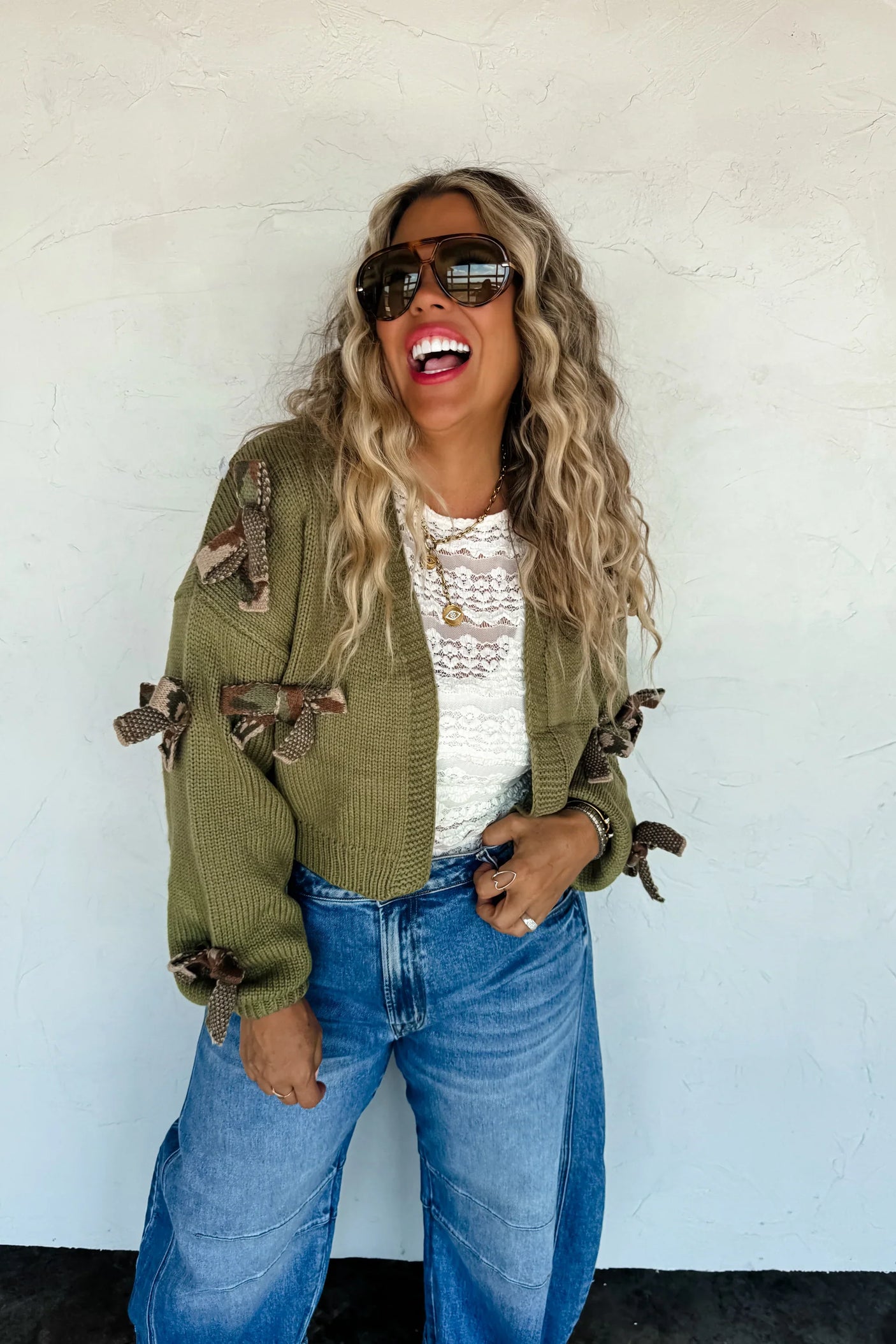 PREORDER: Sloane Bow Knit Cardigan