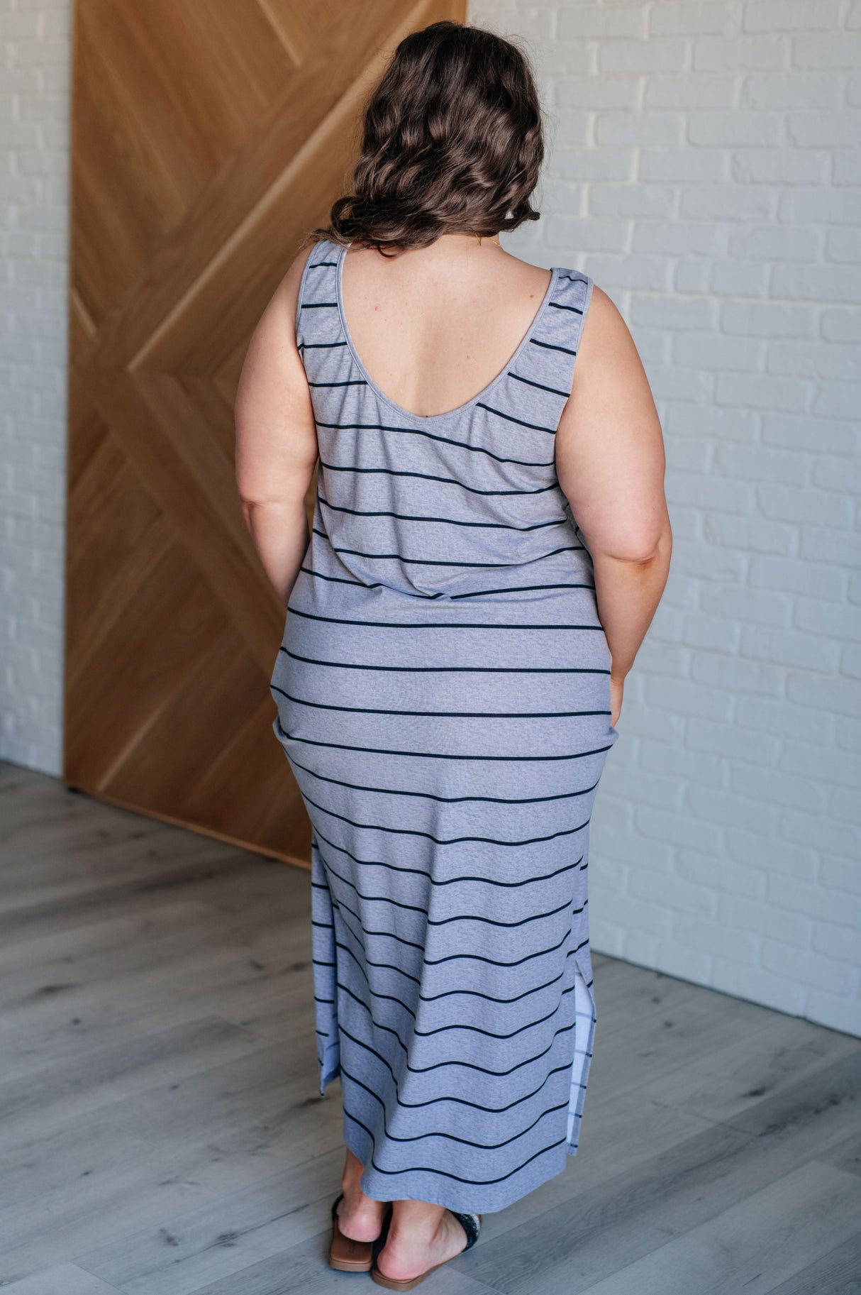 Vestido maxi sin mangas Still Got It en gris