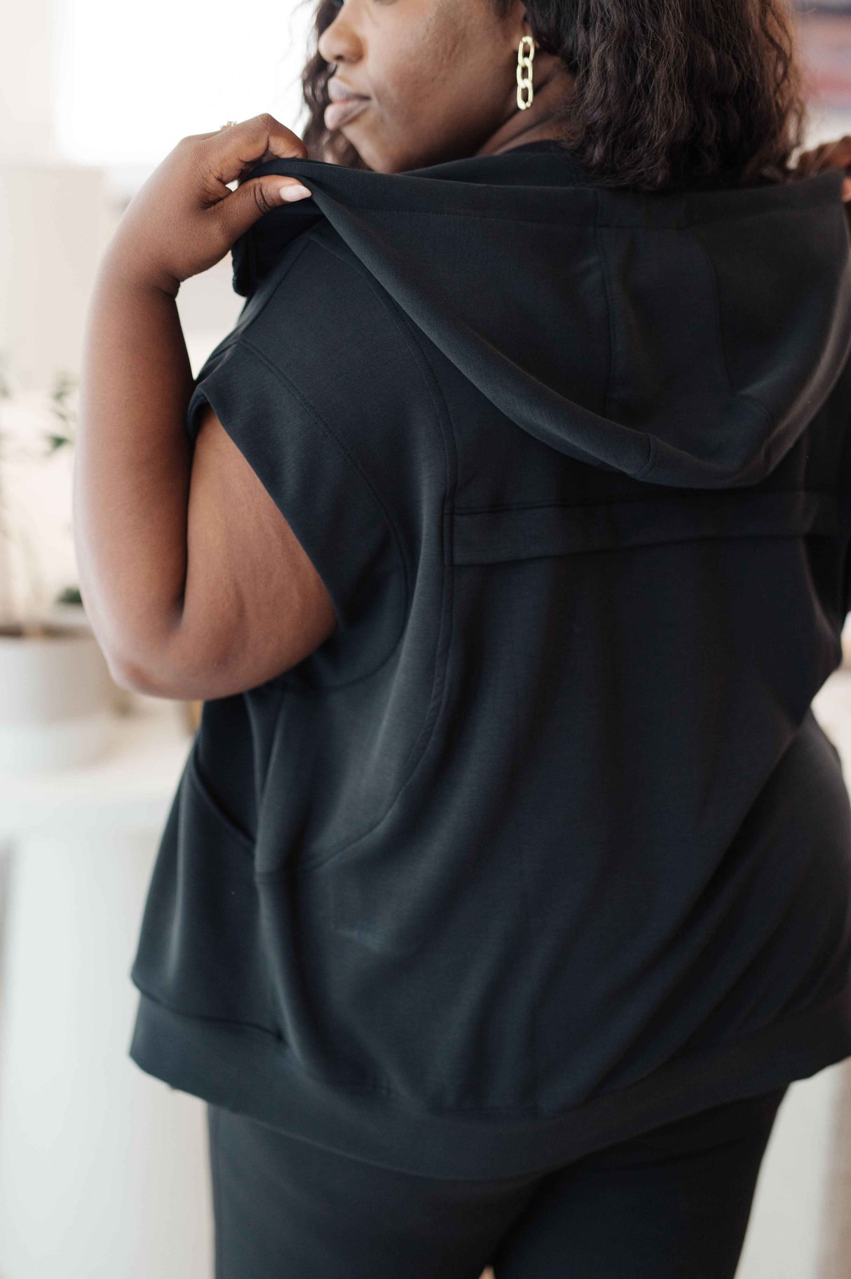 Still Moving Sleeveless Hoodie - Liarian Unlimited Boutique