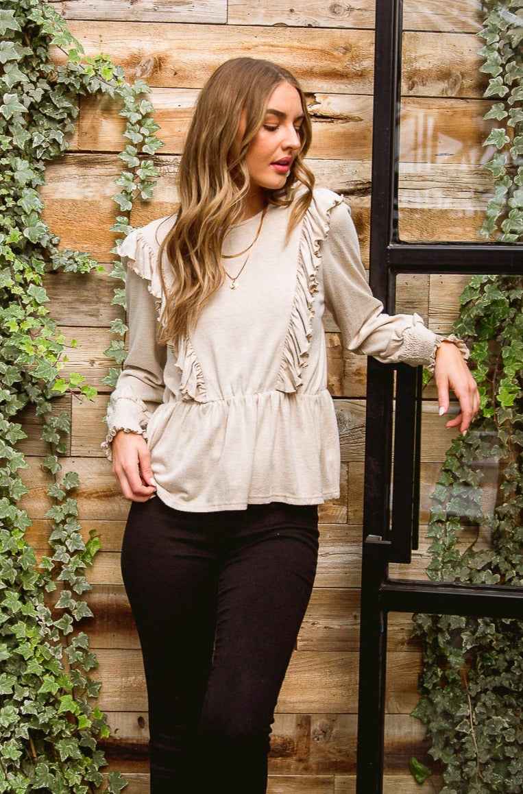 Sweet Confession Top In Seashell - Liarian Unlimited Boutique
