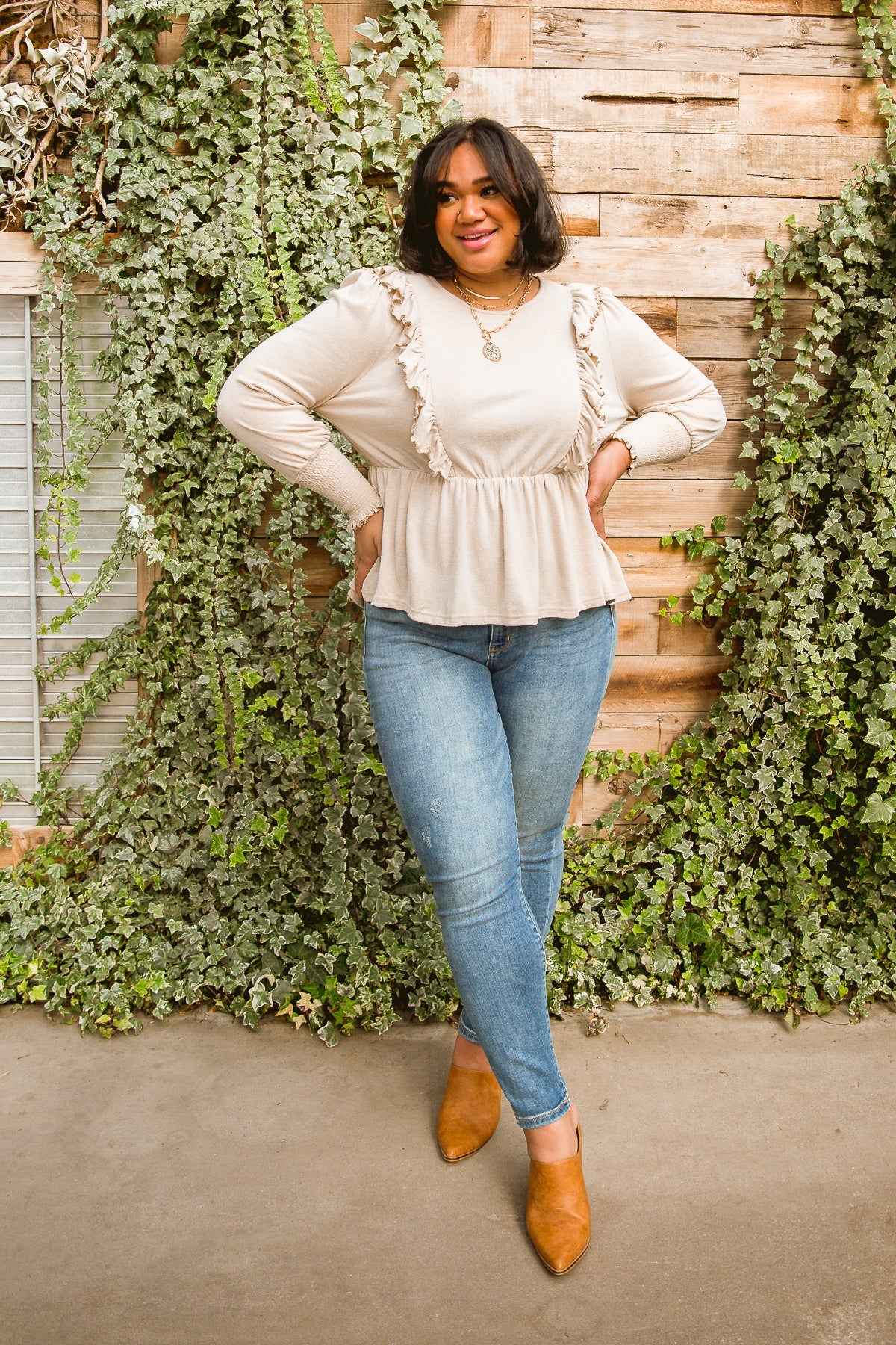 Sweet Confession Top In Seashell - Liarian Unlimited Boutique