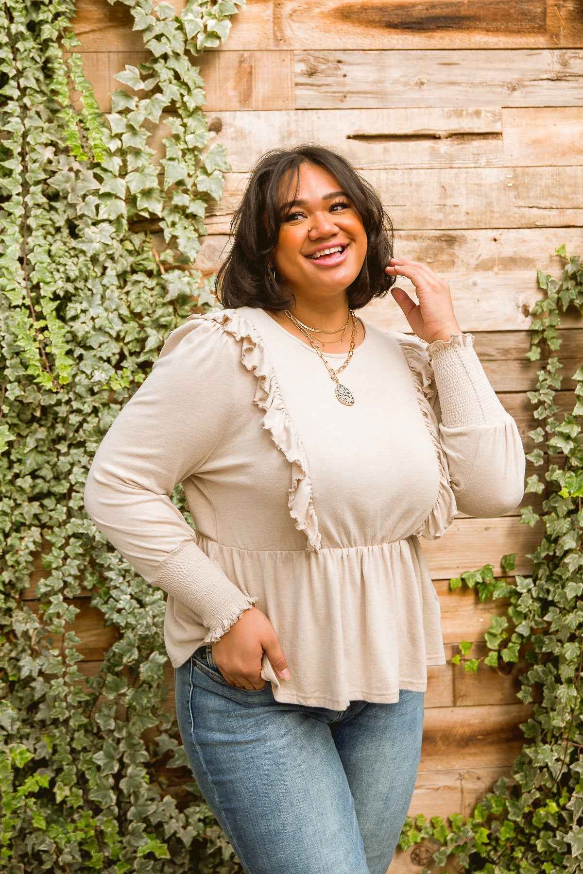 Sweet Confession Top In Seashell - Liarian Unlimited Boutique