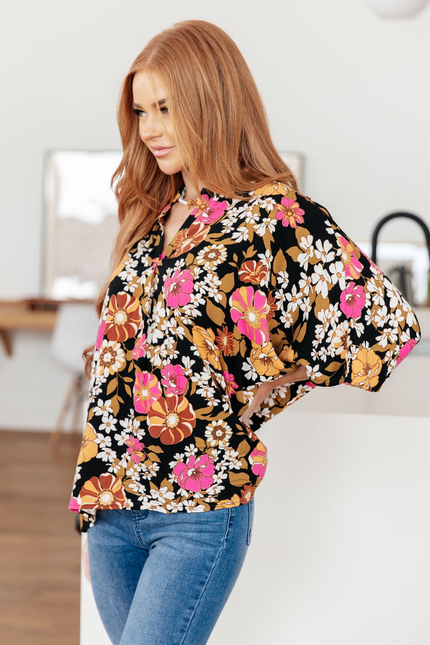 Take Another Chance Floral Print Top - Liarian Unlimited Boutique