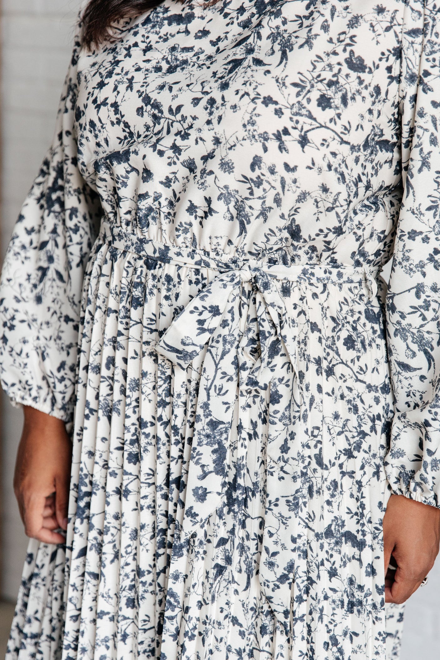 Vestido plisado para la hora del té