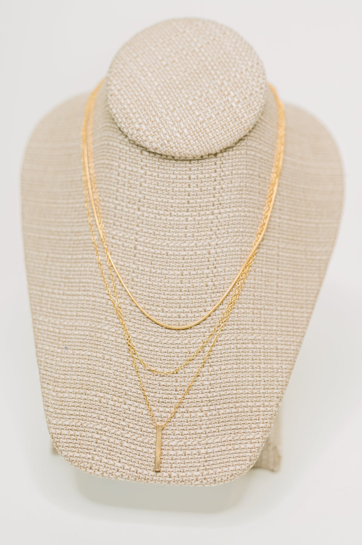 Conjunto de collares en capas Signature Set en oro