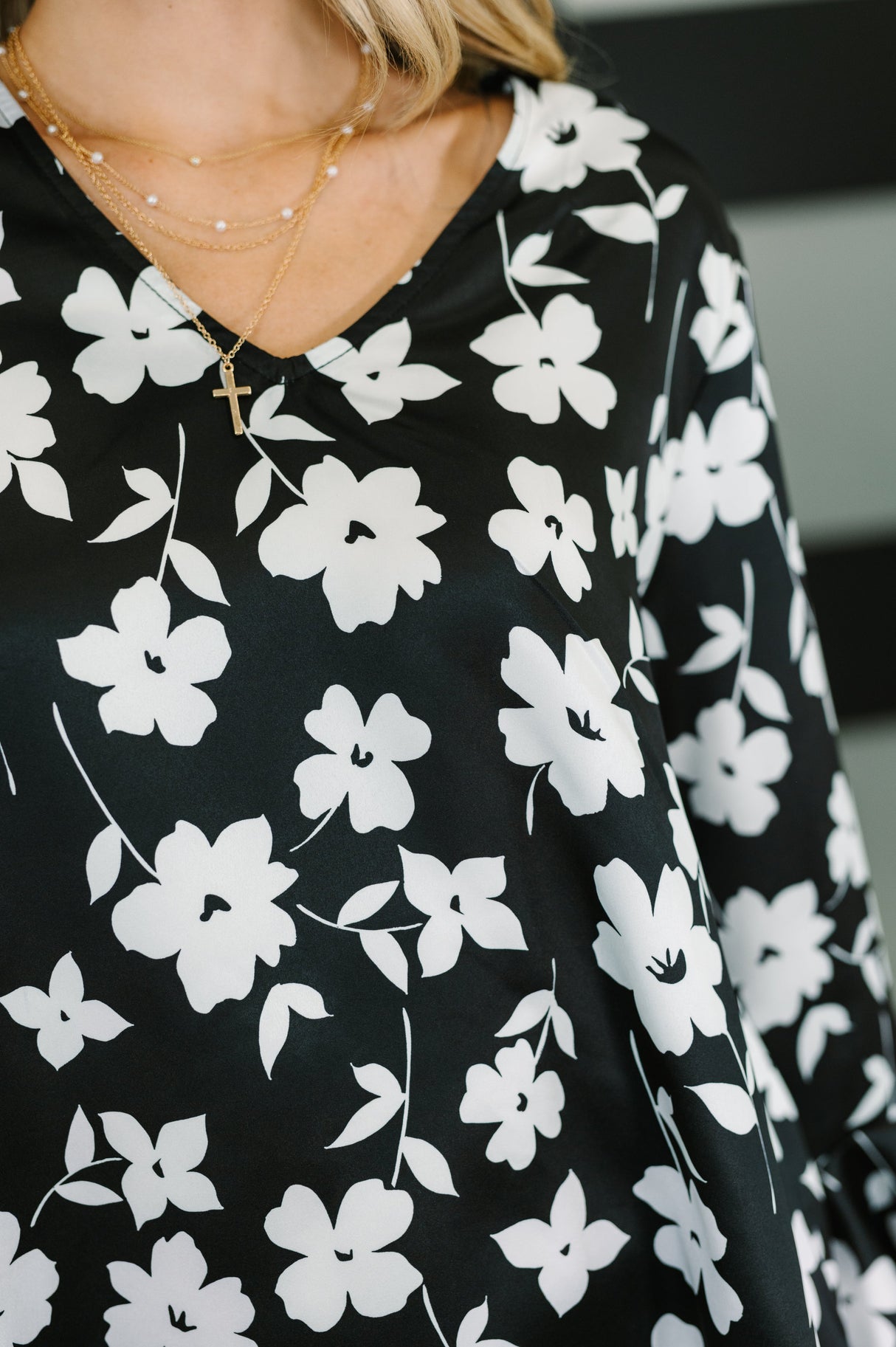 Blusa floral de vez en cuando