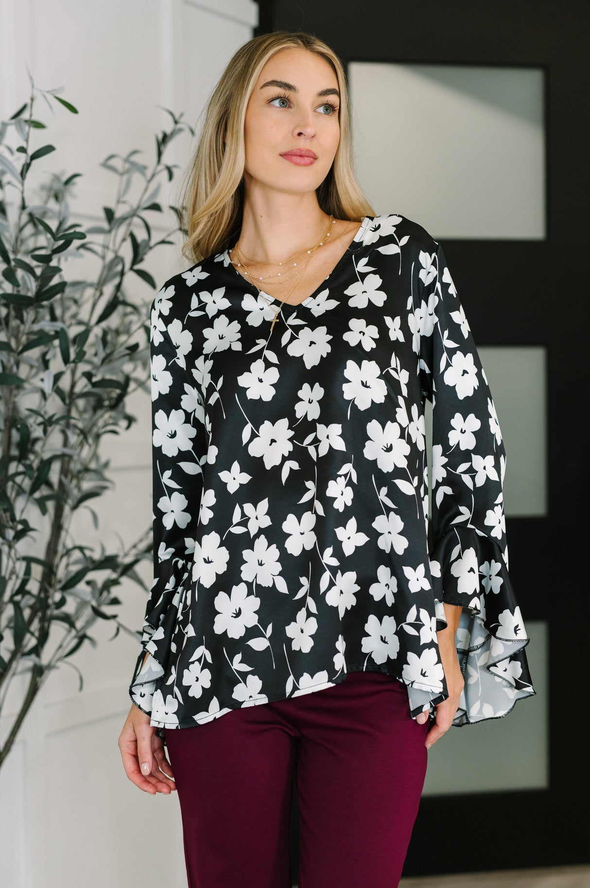 Blusa floral de vez en cuando