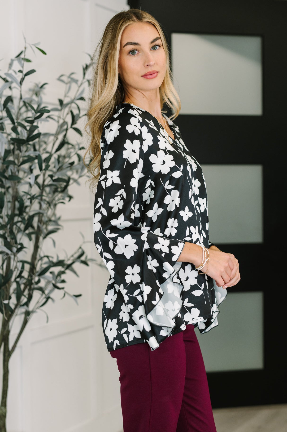 Blusa floral de vez en cuando