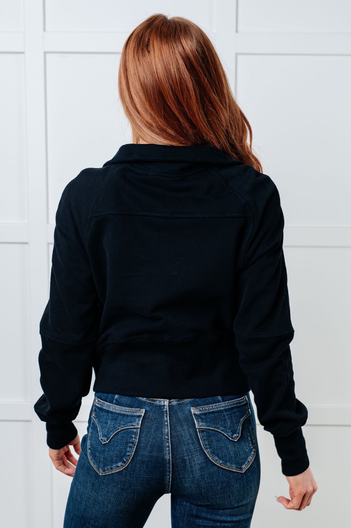 Sudadera con media cremallera Under Her Spell en negro