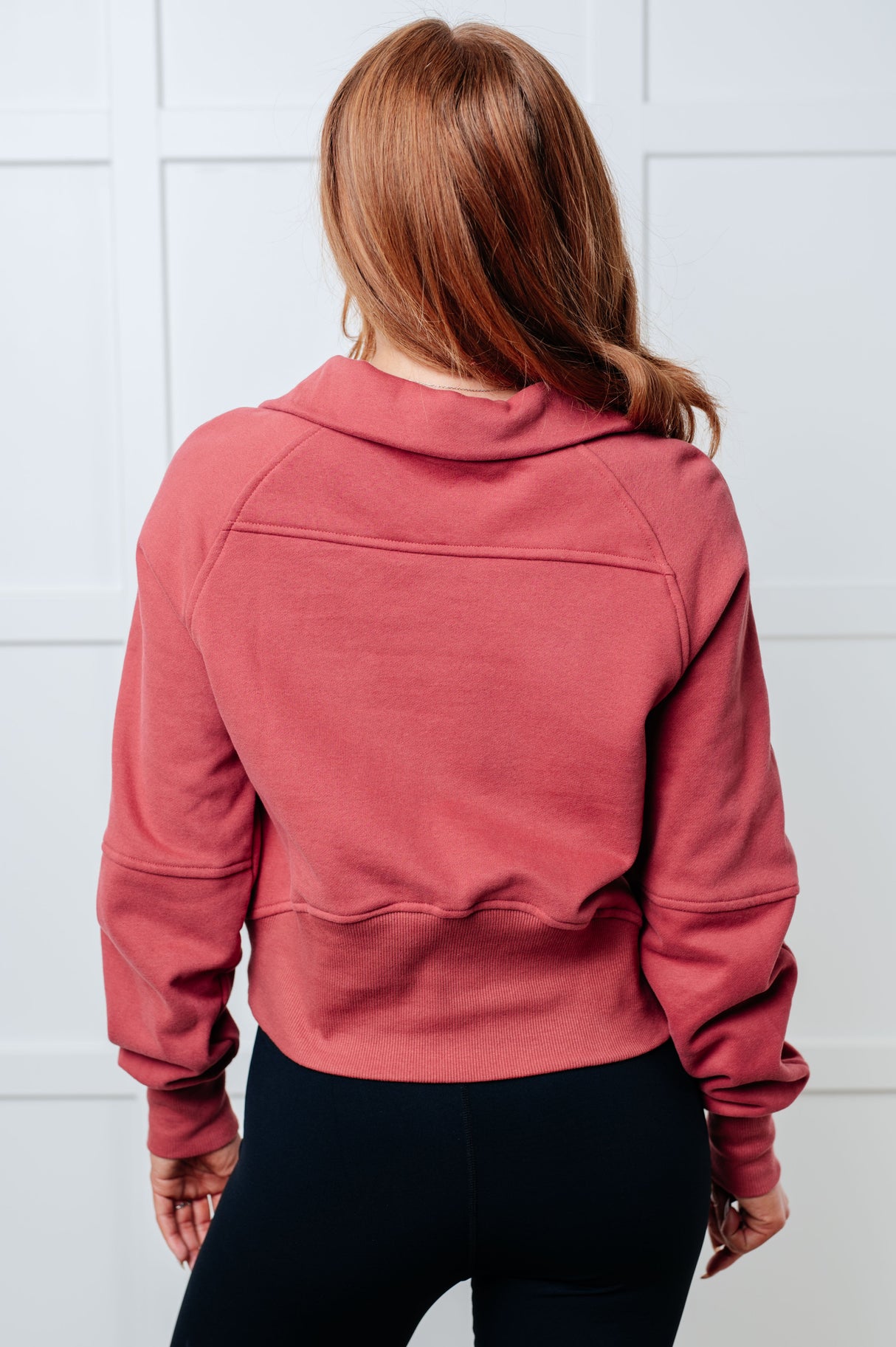 Jersey de media cremallera Under Her Spell en color malva