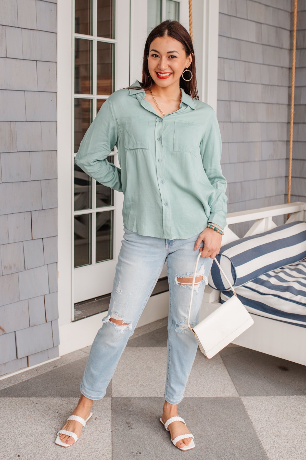 Blusa Confianza Inquebrantable en Azul Claro