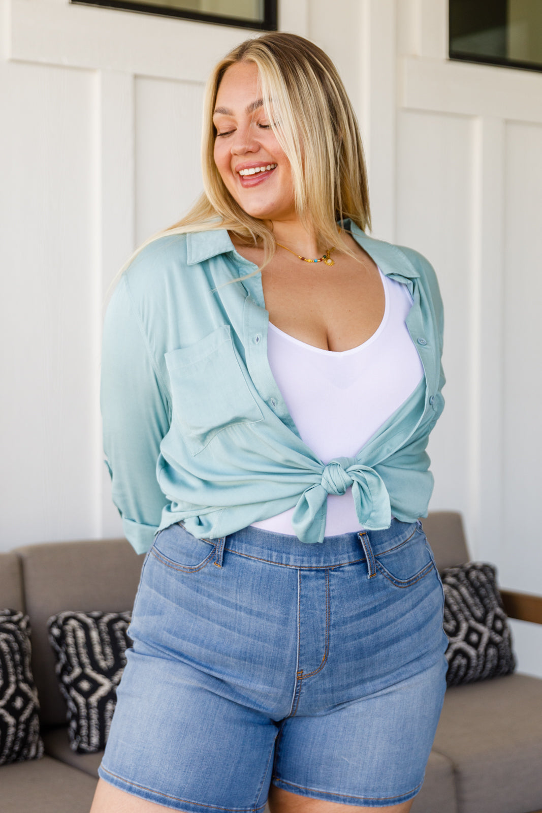 Blusa Confianza Inquebrantable en Azul Claro