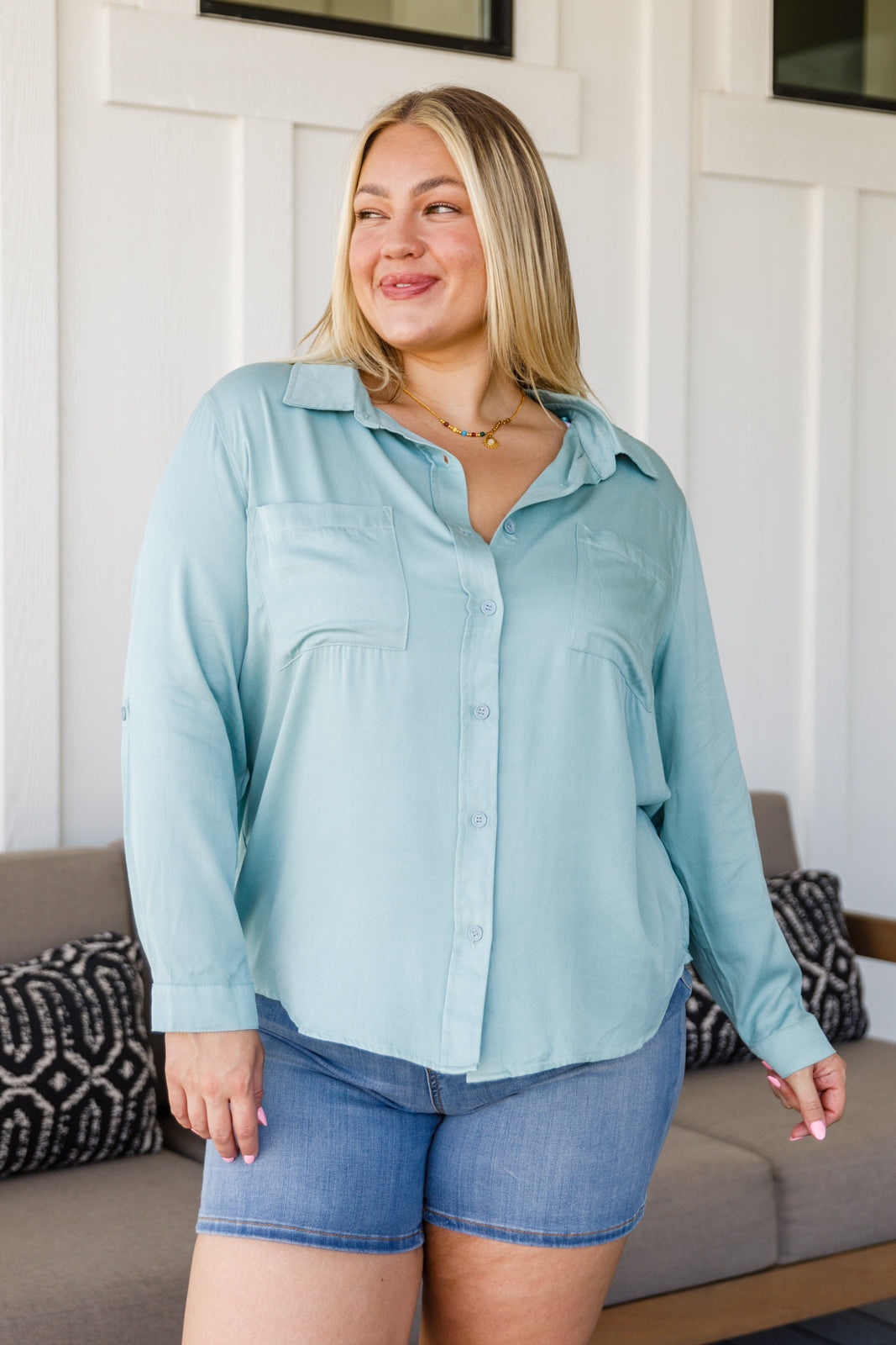 Blusa Confianza Inquebrantable en Azul Claro