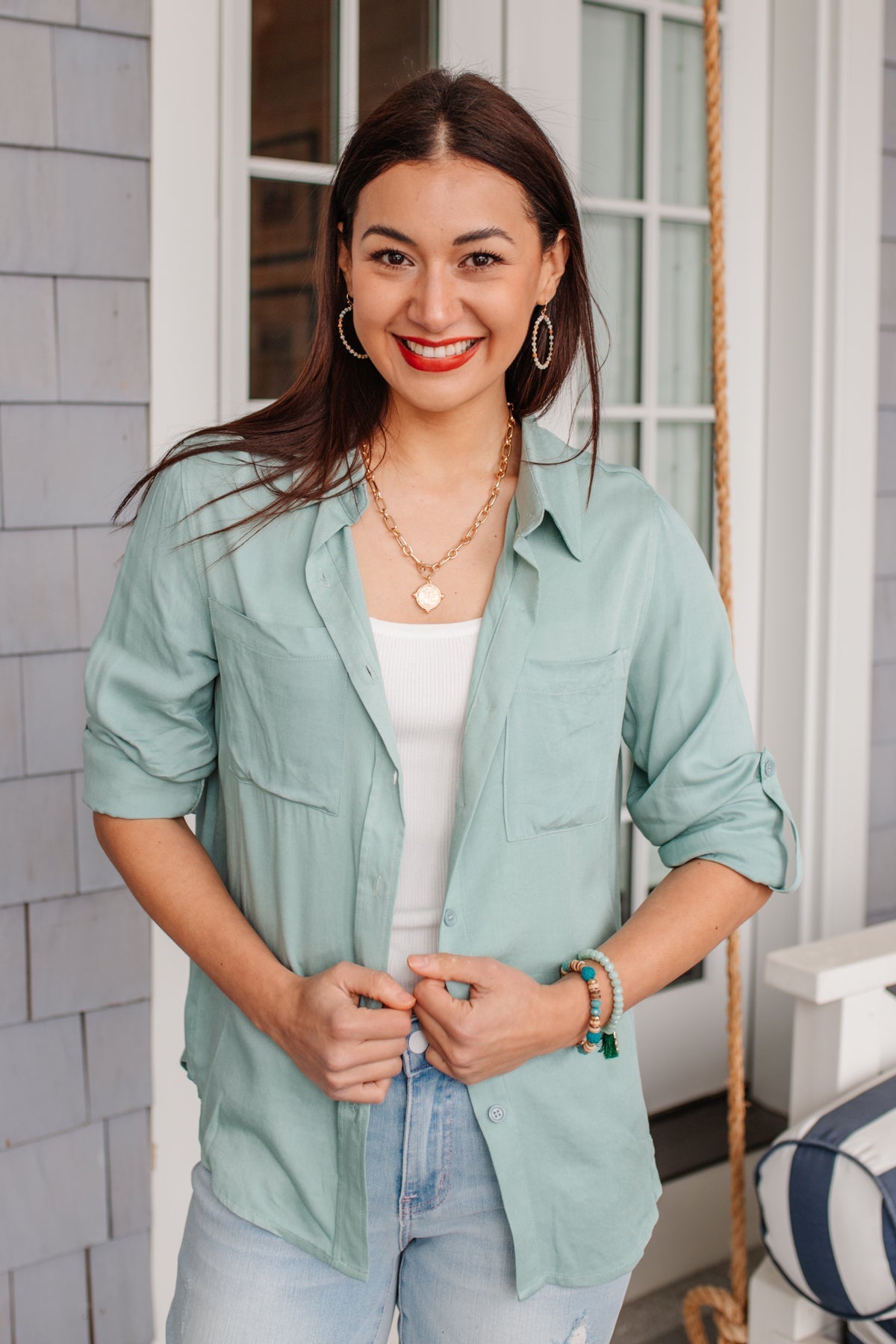 Blusa Confianza Inquebrantable en Azul Claro