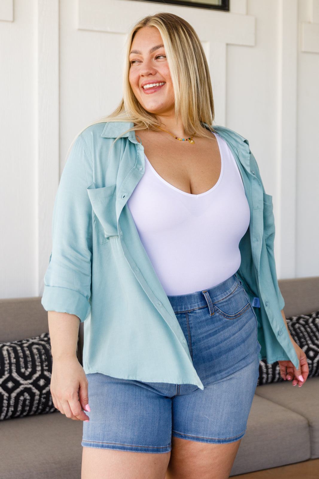 Blusa Confianza Inquebrantable en Azul Claro