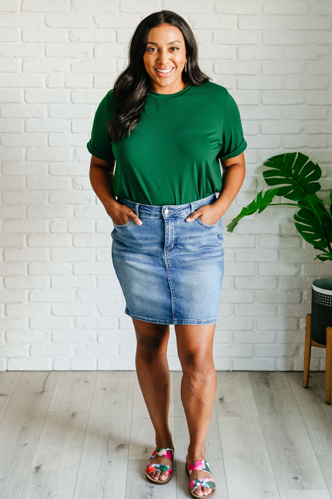 Camiseta Uptown Crew en verde