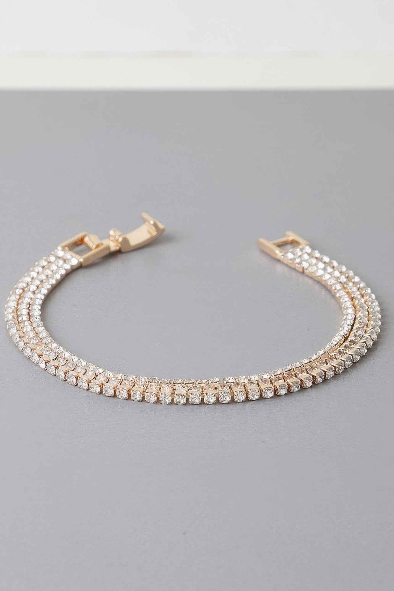 Triple Cubic Jewel Bracelet