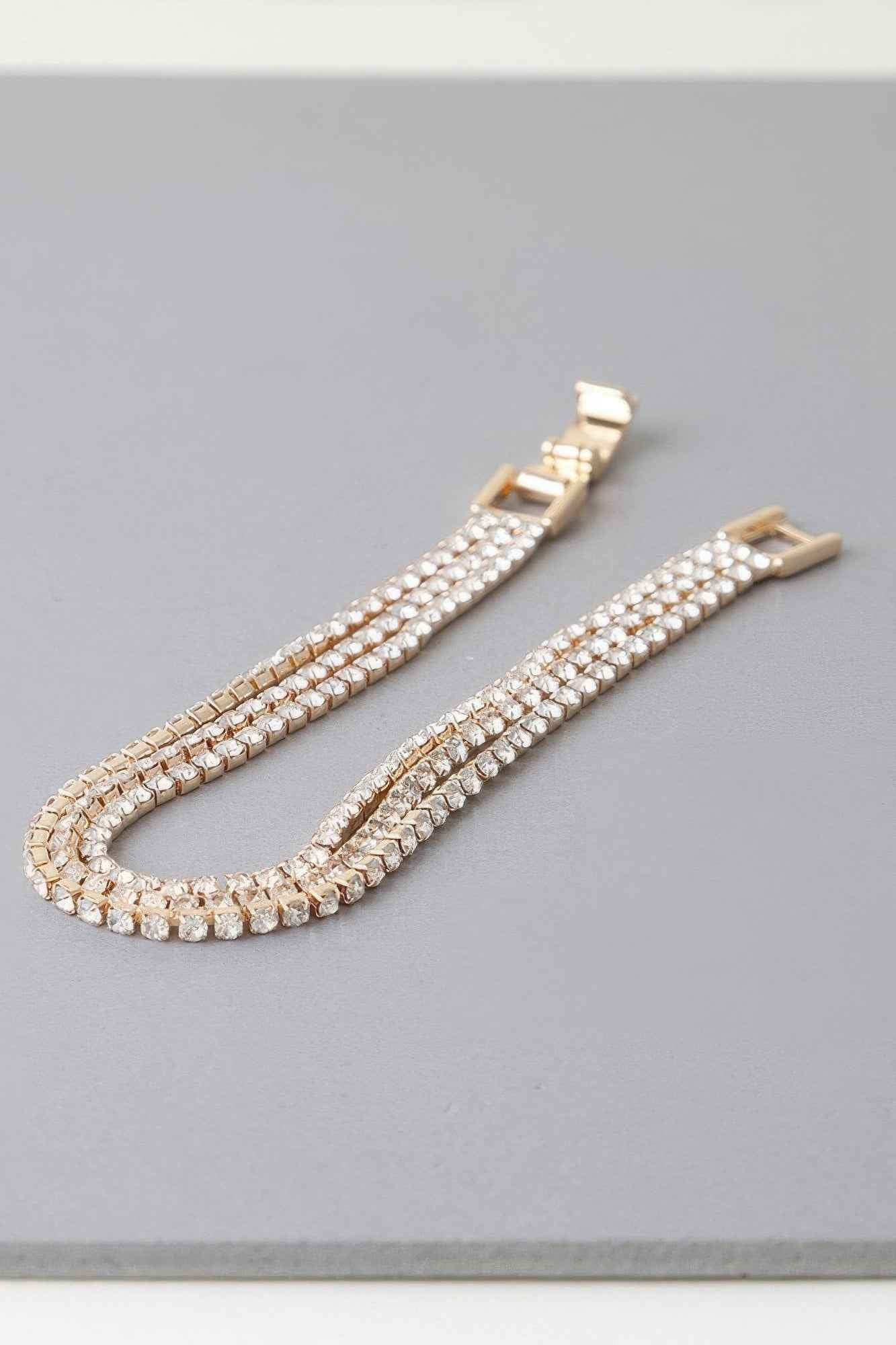 Triple Cubic Jewel Bracelet