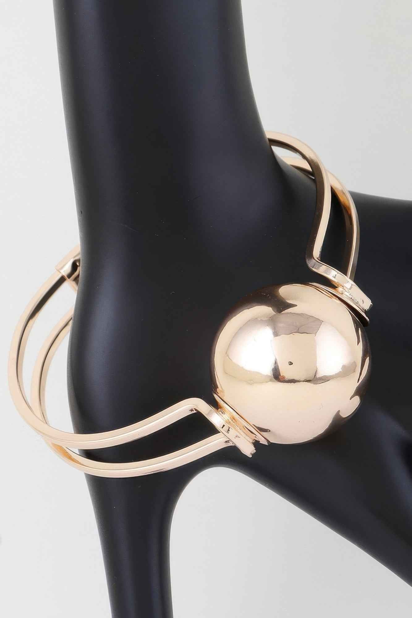 Statement Sphere Cuff Bracelet