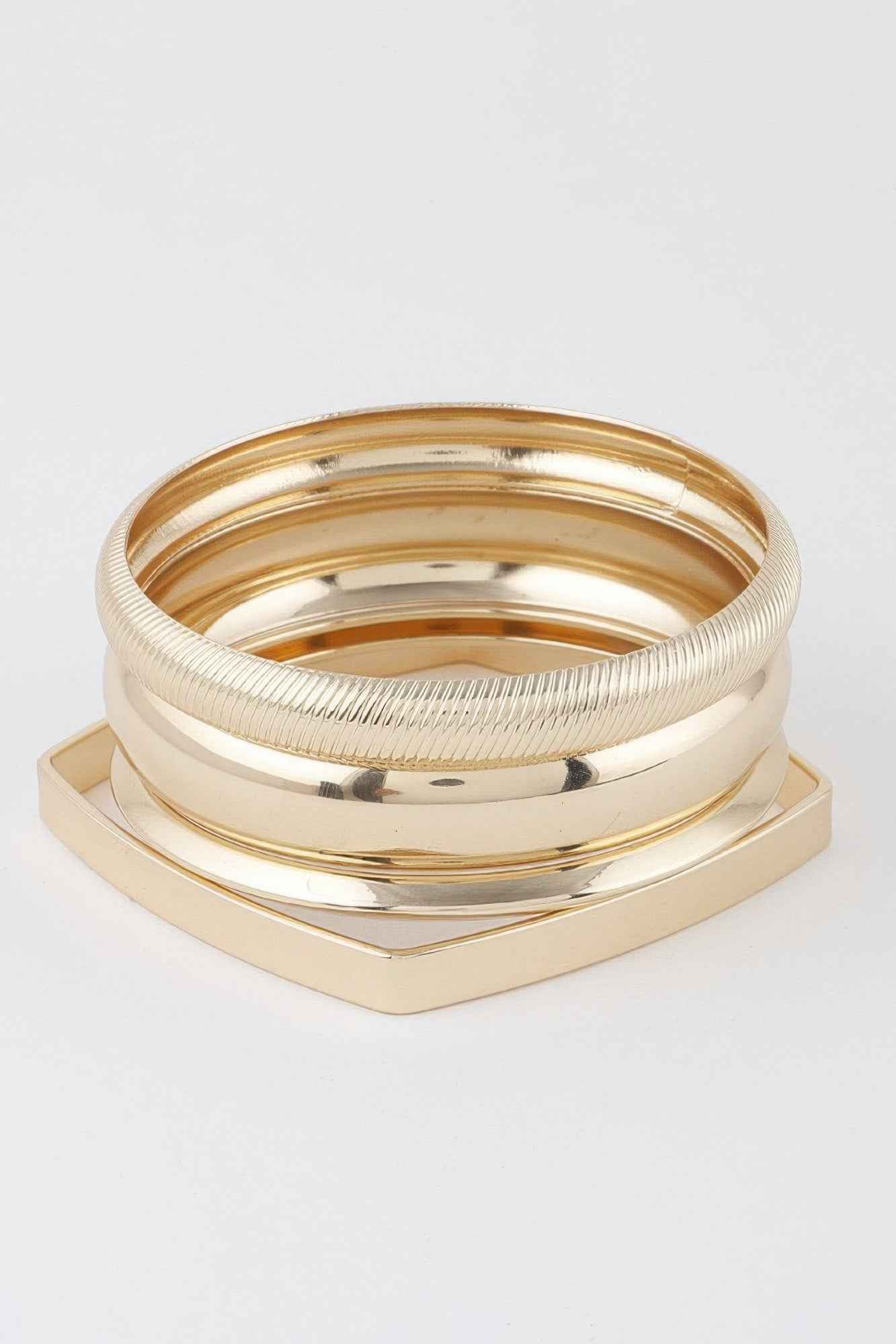 Multi Shiny Silver Layer Bracelet